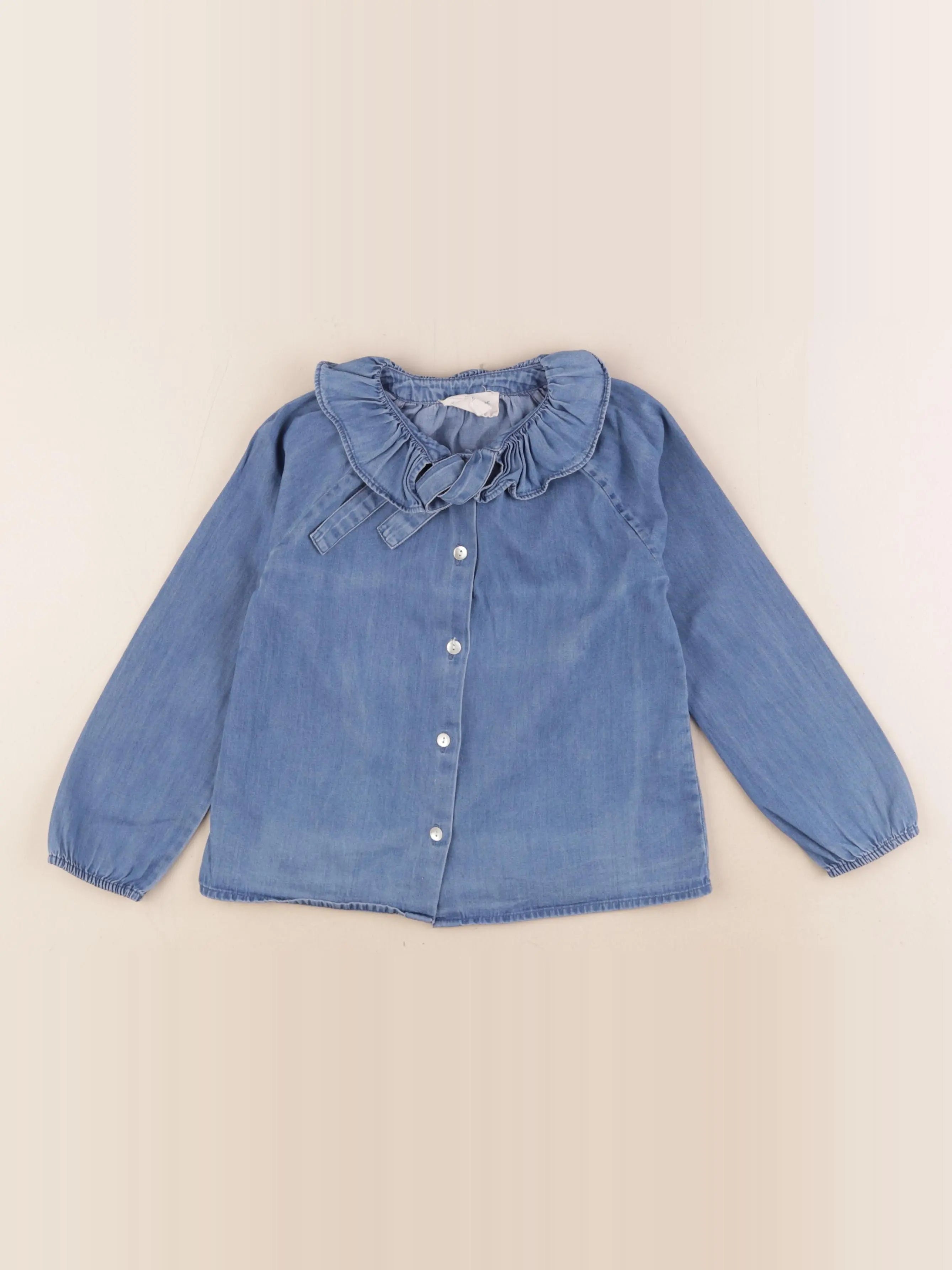 Louis Louise - blouse bleu - 4 ans