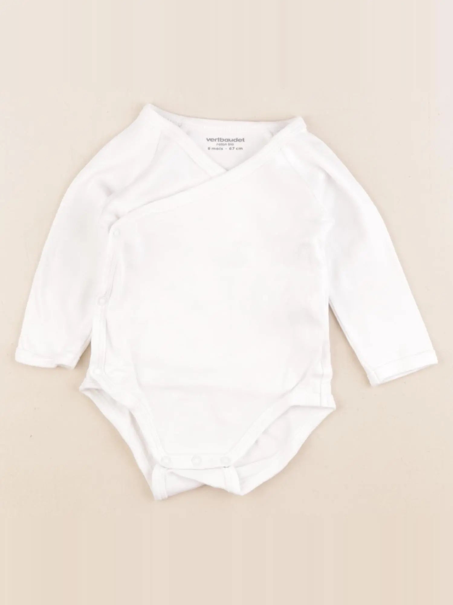 Petit Bateau - body blanc - 6 mois