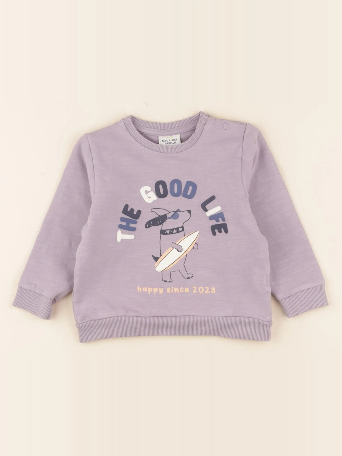 Tape à l'oeil - sweat violet - 18 mois