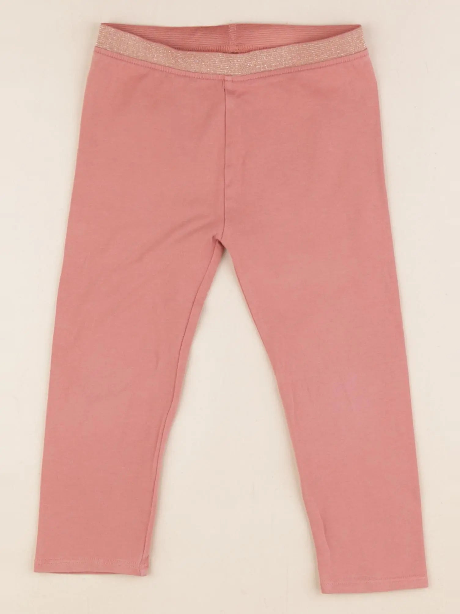 Vertbaudet - legging or, rose - 3 ans