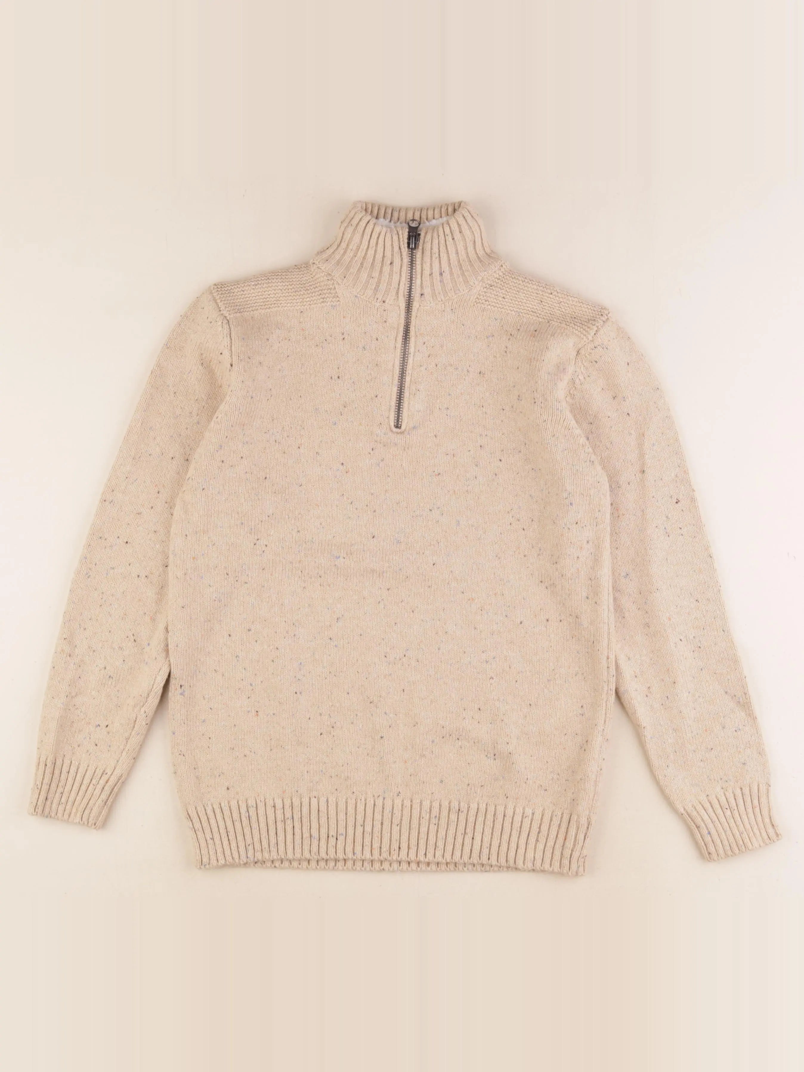Vertbaudet - pull beige - 12 ans