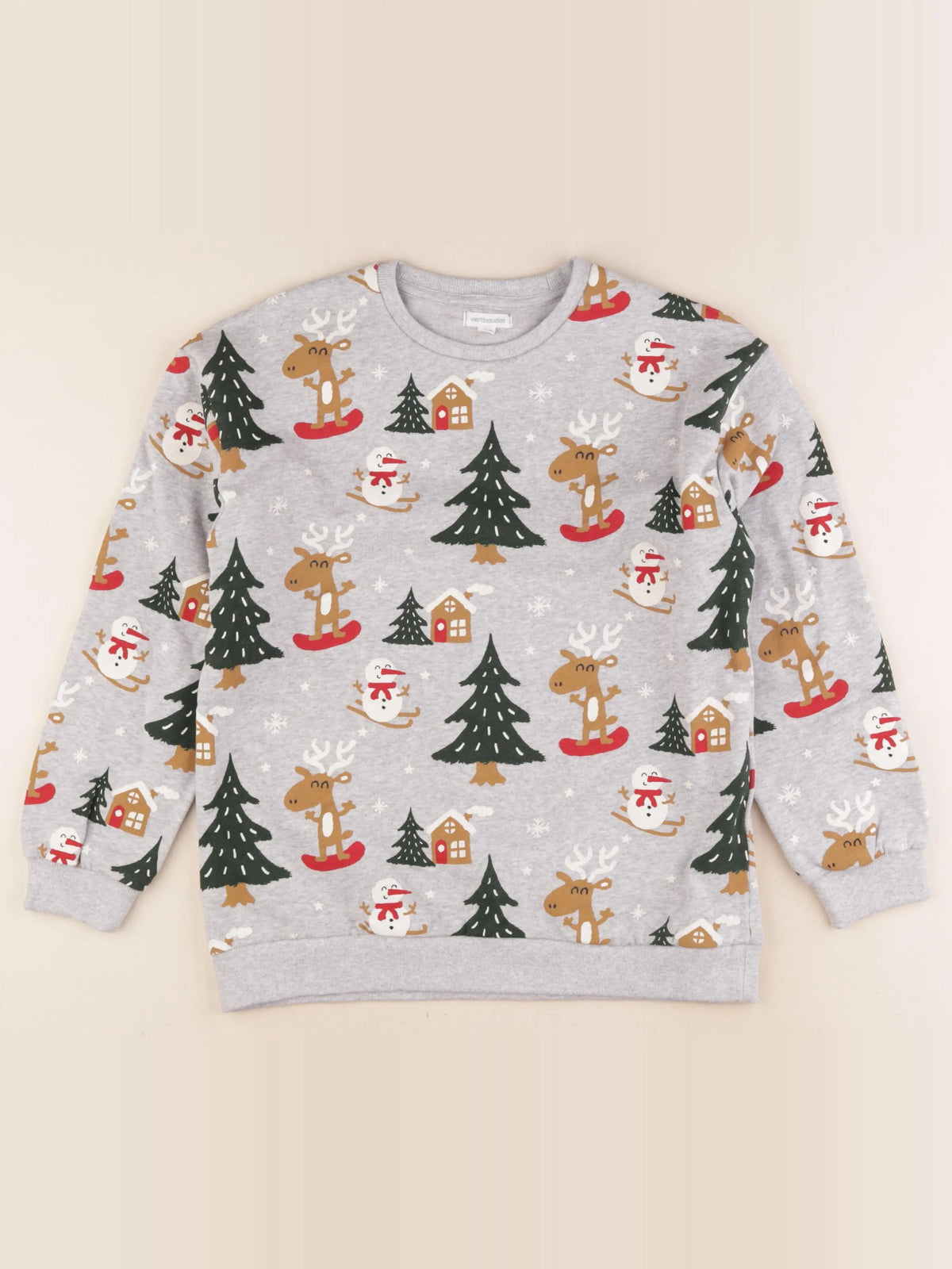 Vertbaudet - sweat gris - 12 ans