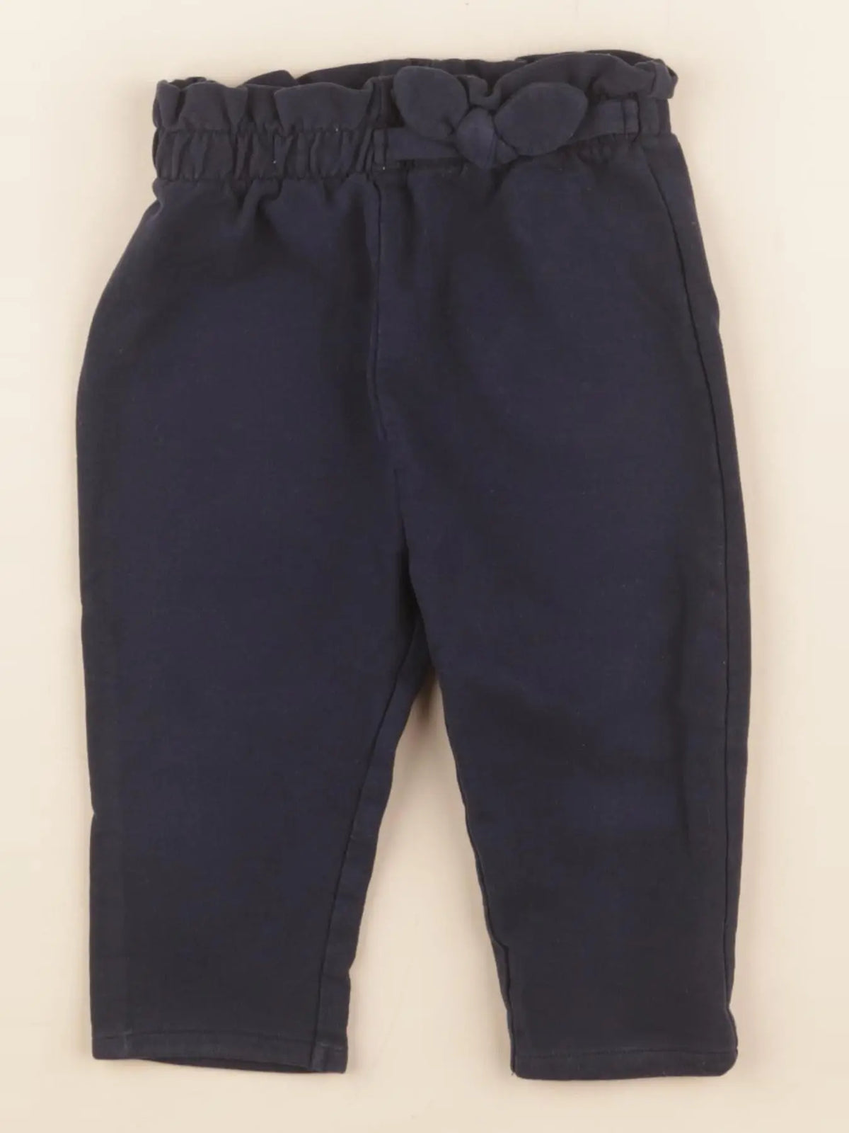 Vertbaudet - pantalon bleu - 12 mois