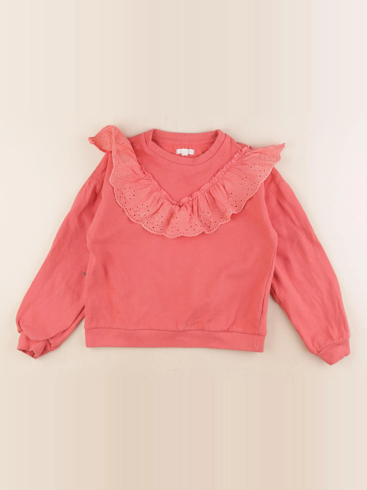 Vertbaudet - sweat rose - 10 ans