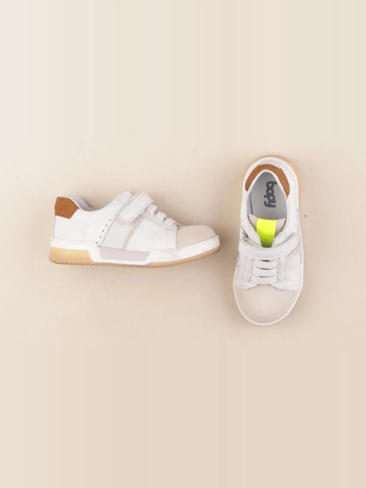 Bopy - baskets marron, blanc - pointure 26