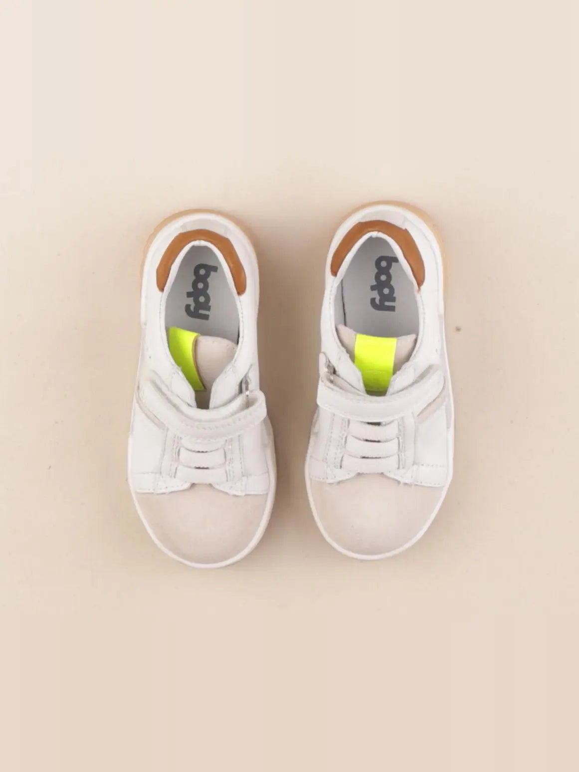 Bopy - baskets marron, blanc - pointure 26