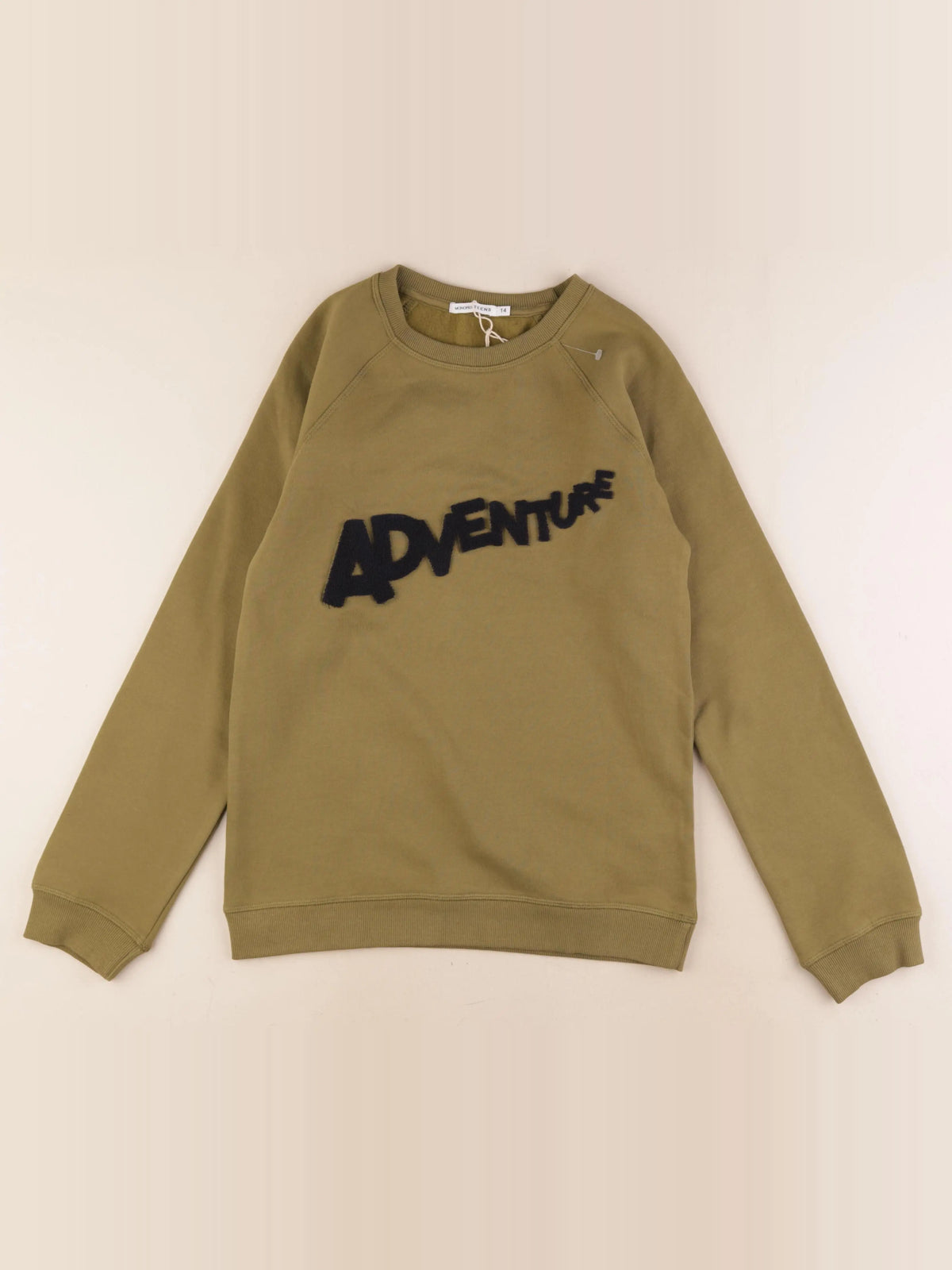Monoprix - sweat vert - 14 ans
