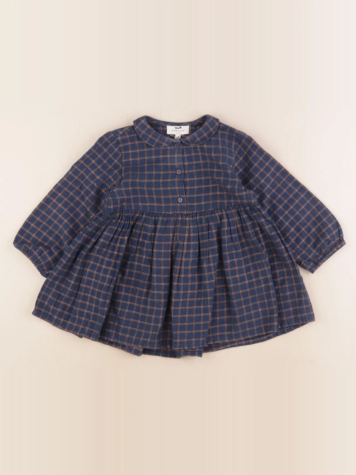 Cyrillus - robe bleu - 24 mois