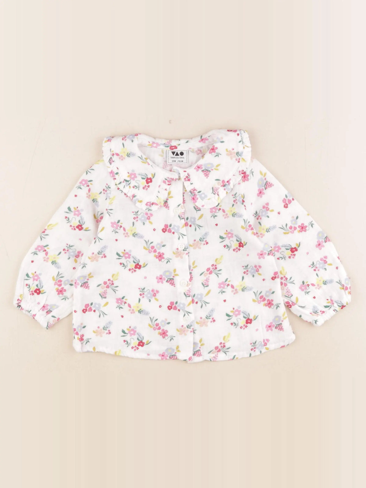 Tape à l'oeil - blouse blanc, multicolore - 12 mois