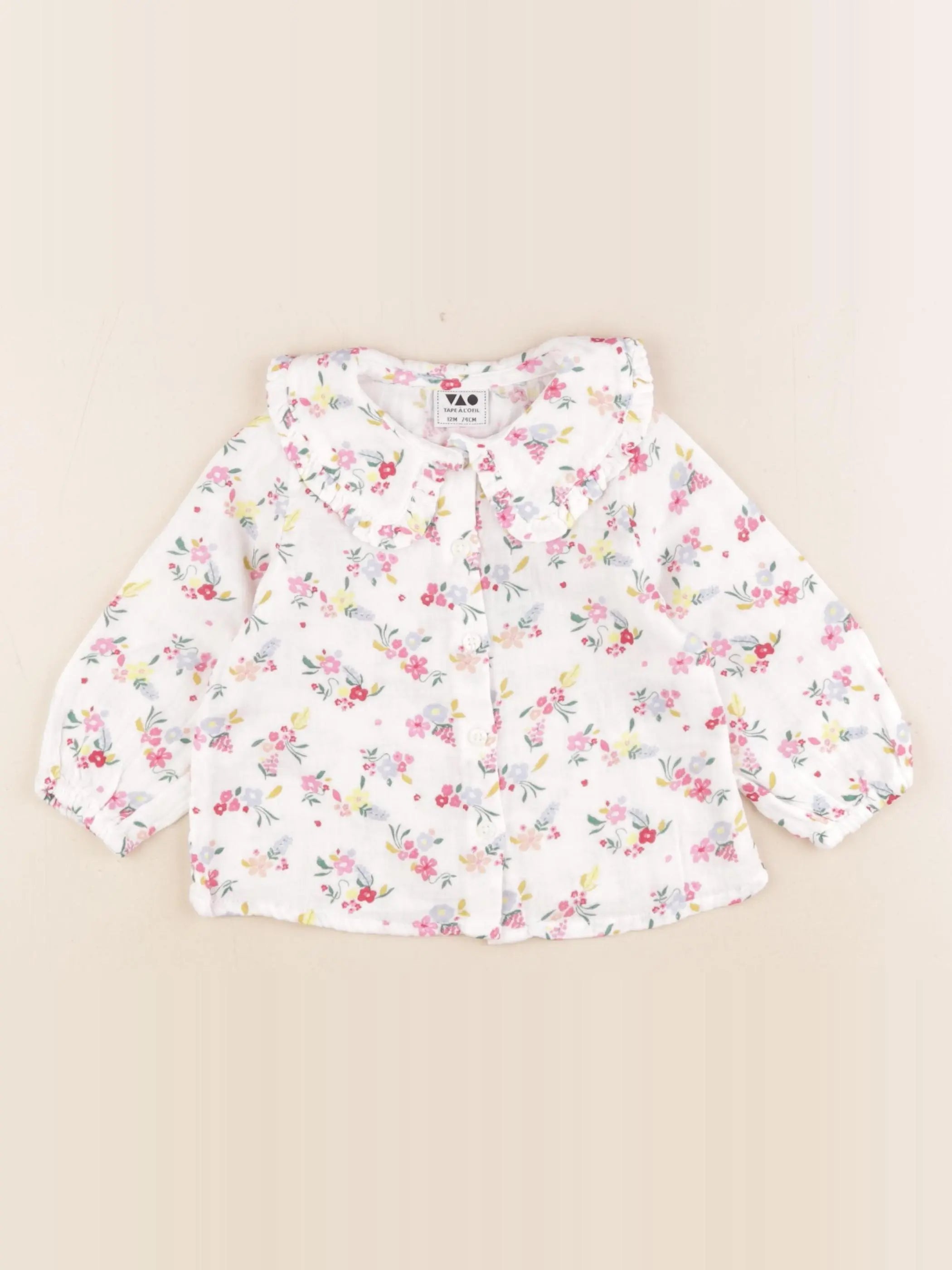 Tape à l'oeil - blouse blanc, multicolore - 12 mois