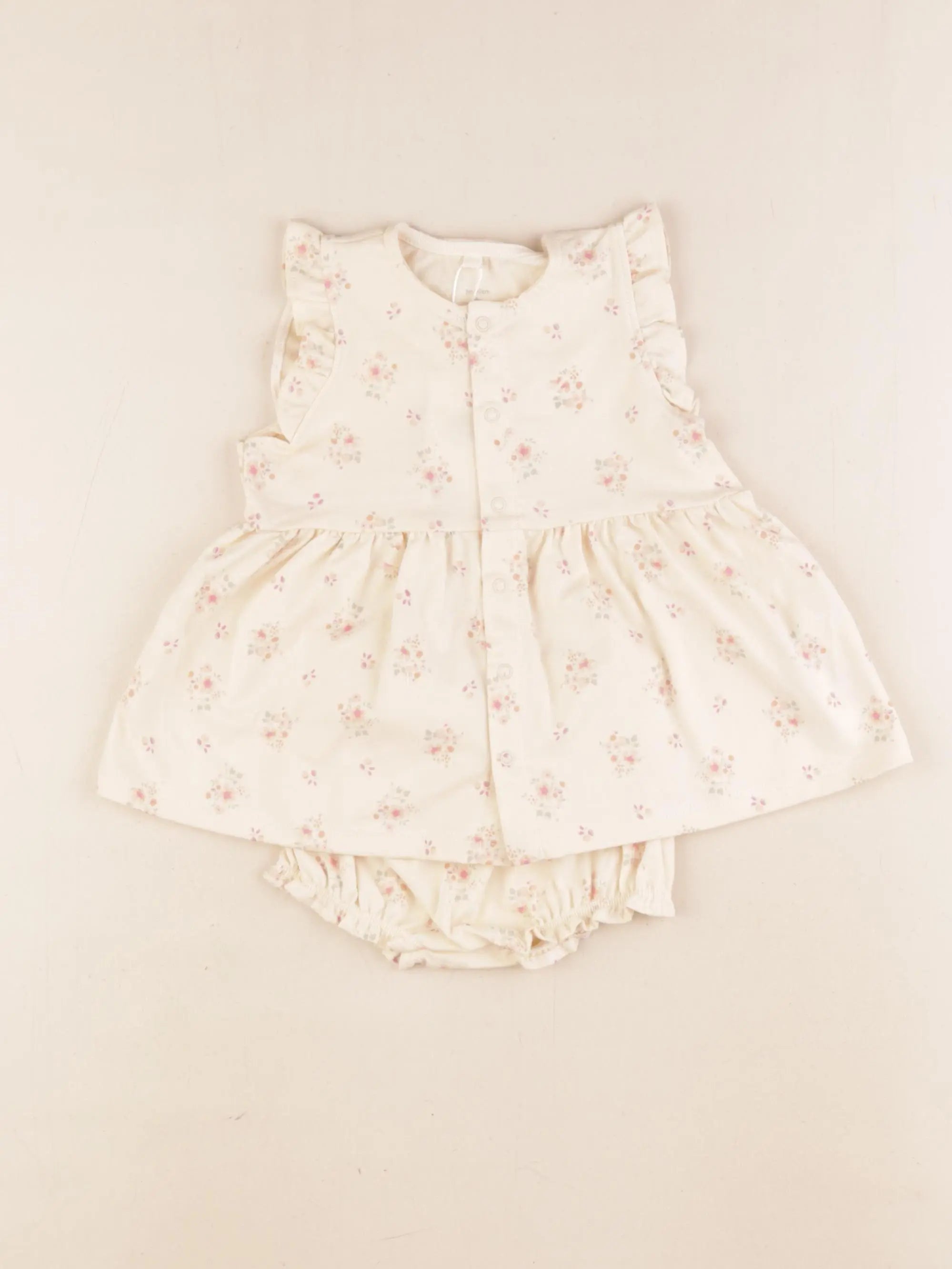 Petit Bateau - robe beige - 3 mois