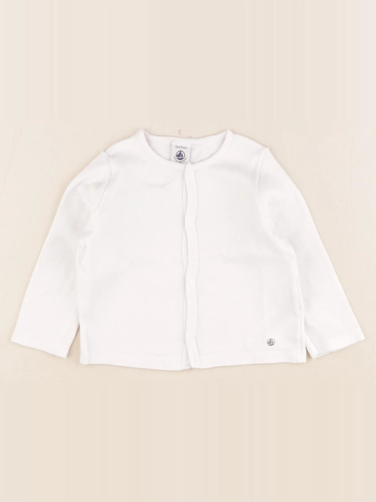 Petit Bateau - tee-shirt blanc - 1 an