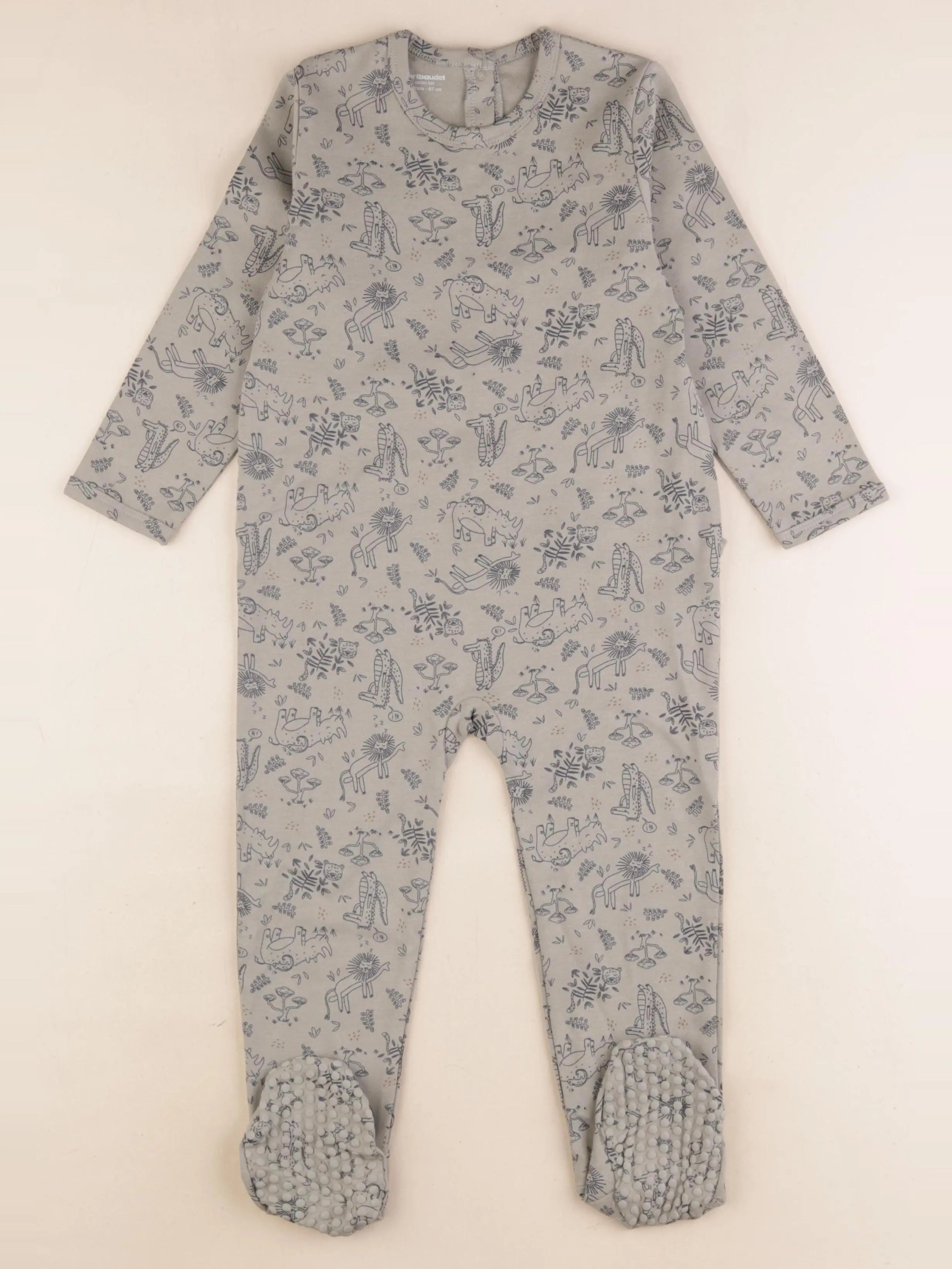 Vertbaudet - pyjama coton vert - 36 mois