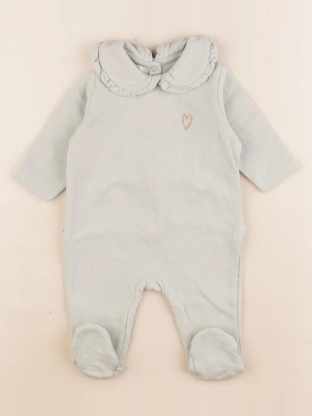 Vertbaudet - pyjama coton vert - 3 mois