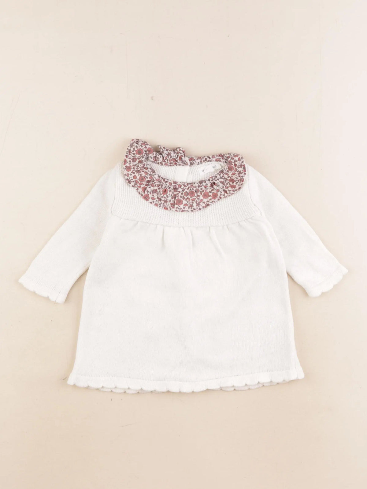 Vertbaudet - robe blanc - 3 mois