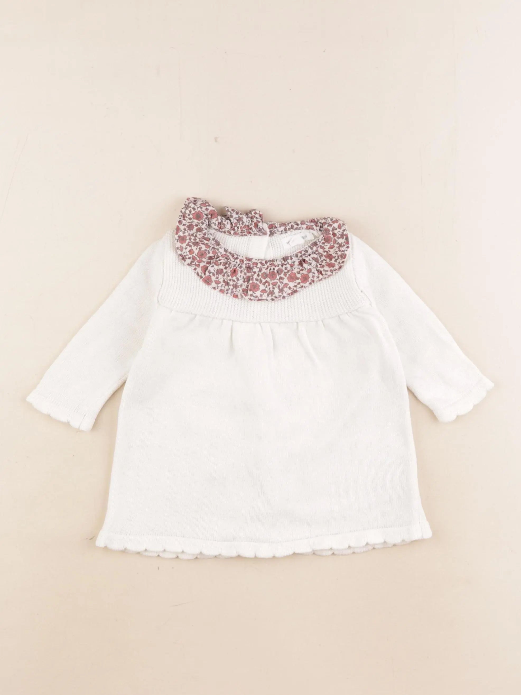 Vertbaudet - robe blanc - 3 mois