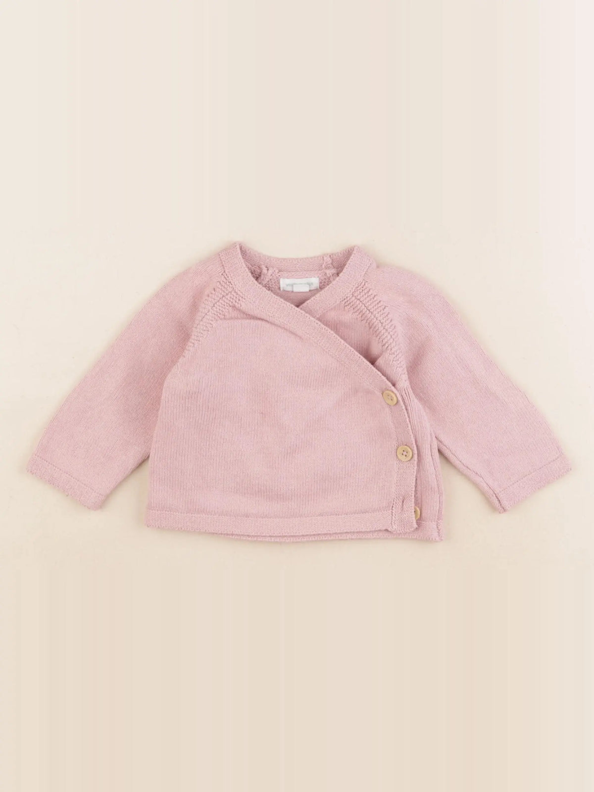 Vertbaudet - pull rose - 1 mois