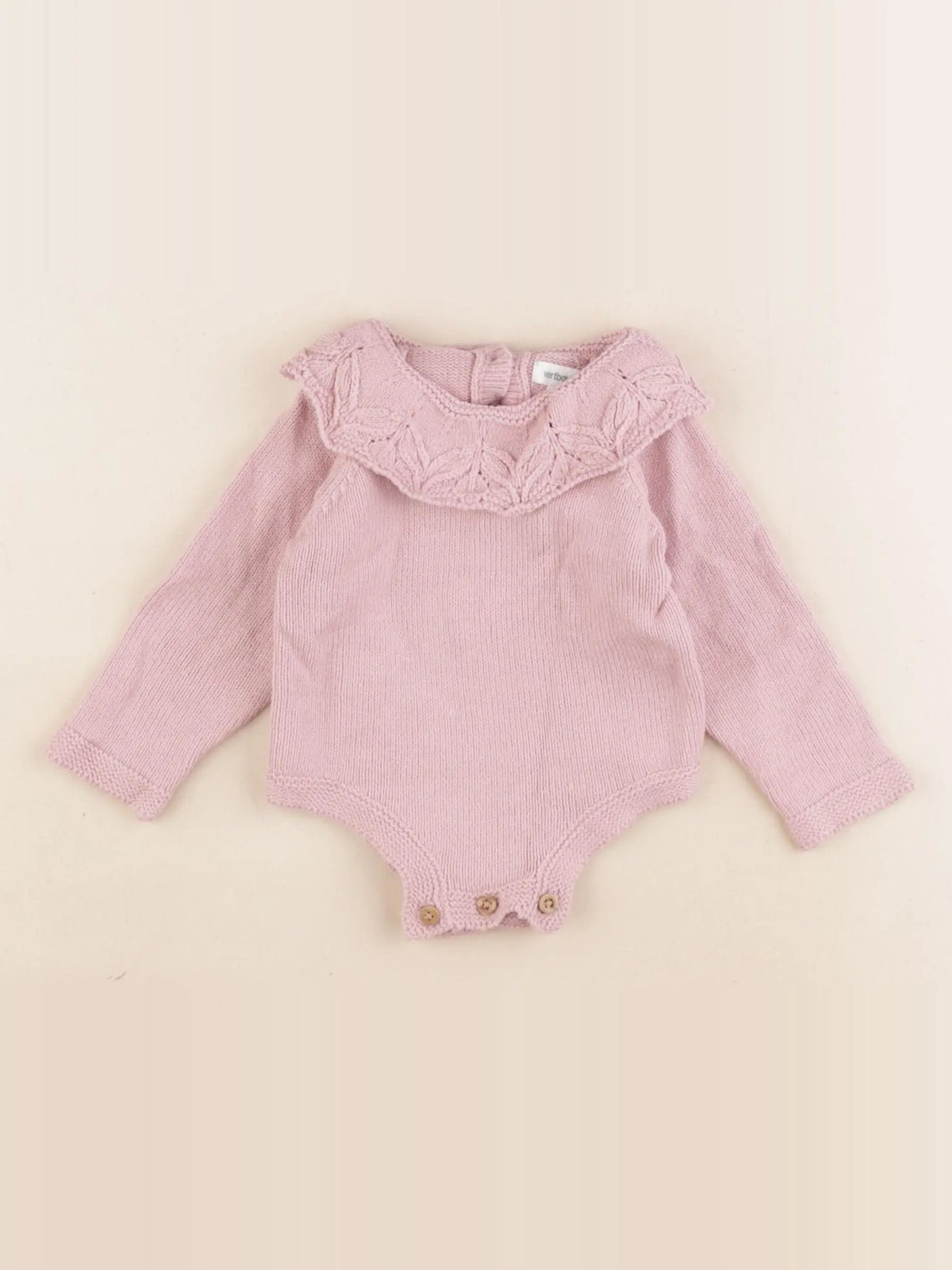 Vertbaudet - combinaison rose - 3 mois