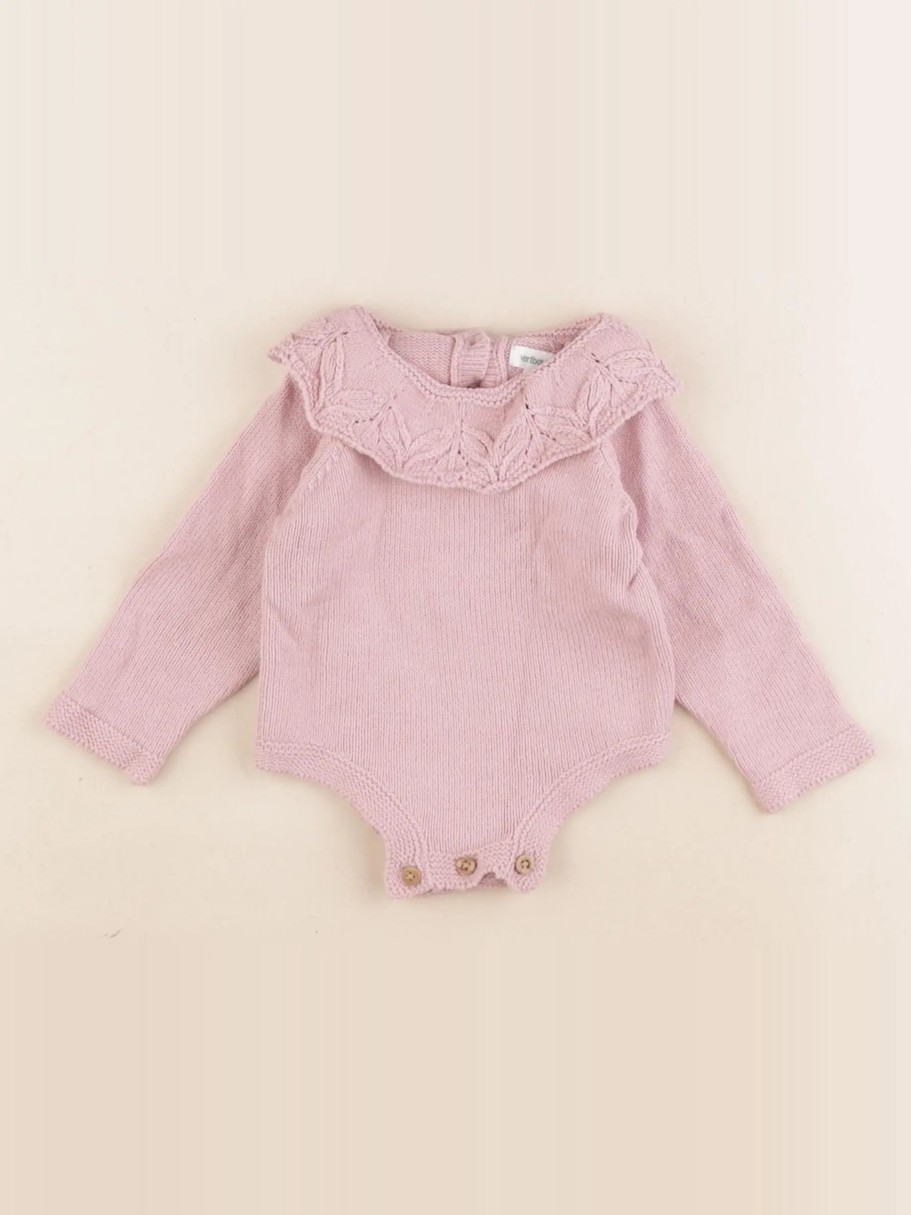 Vertbaudet - combinaison rose - 3 mois