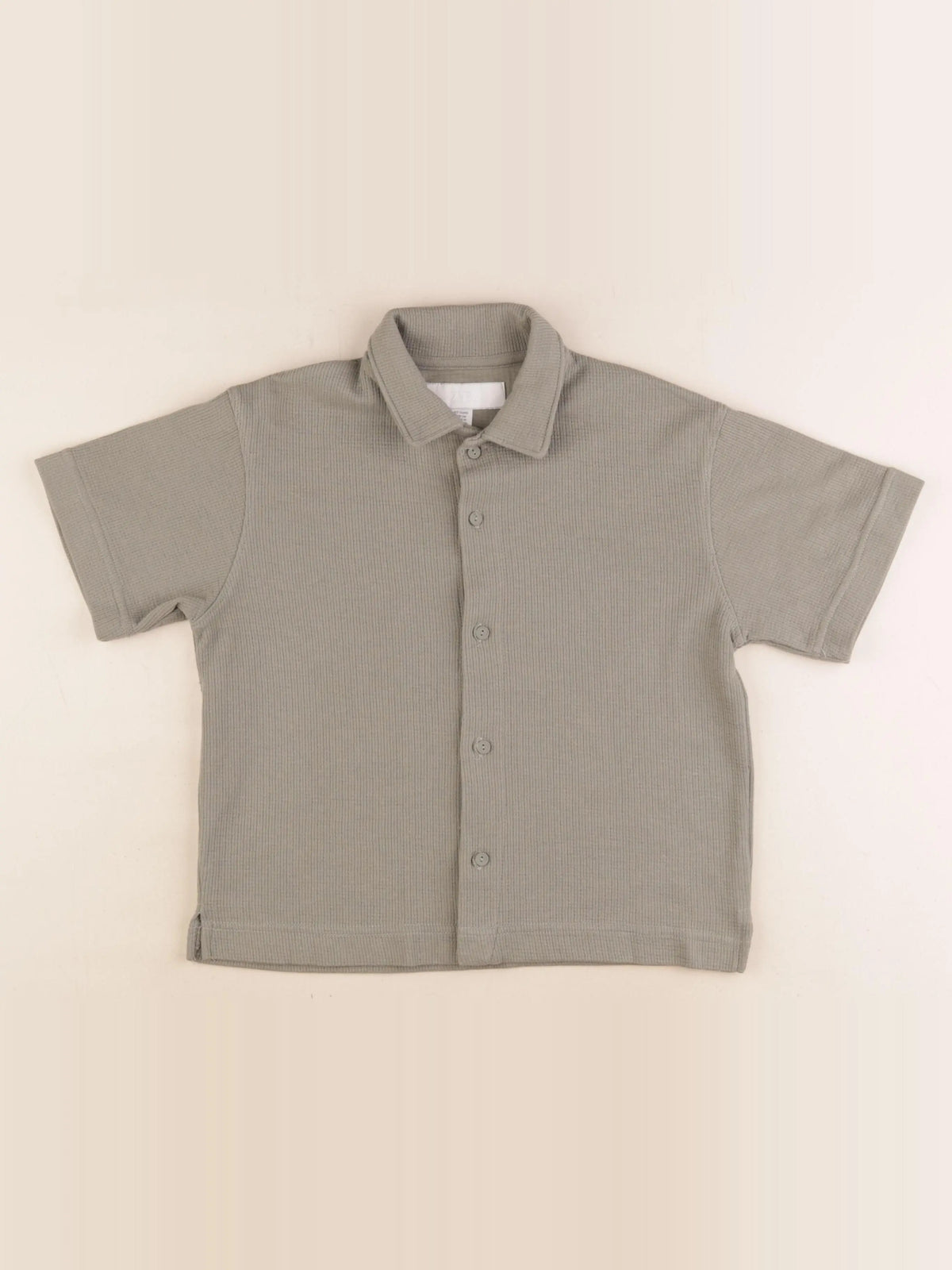 Zara - chemise vert - 6/7 ans