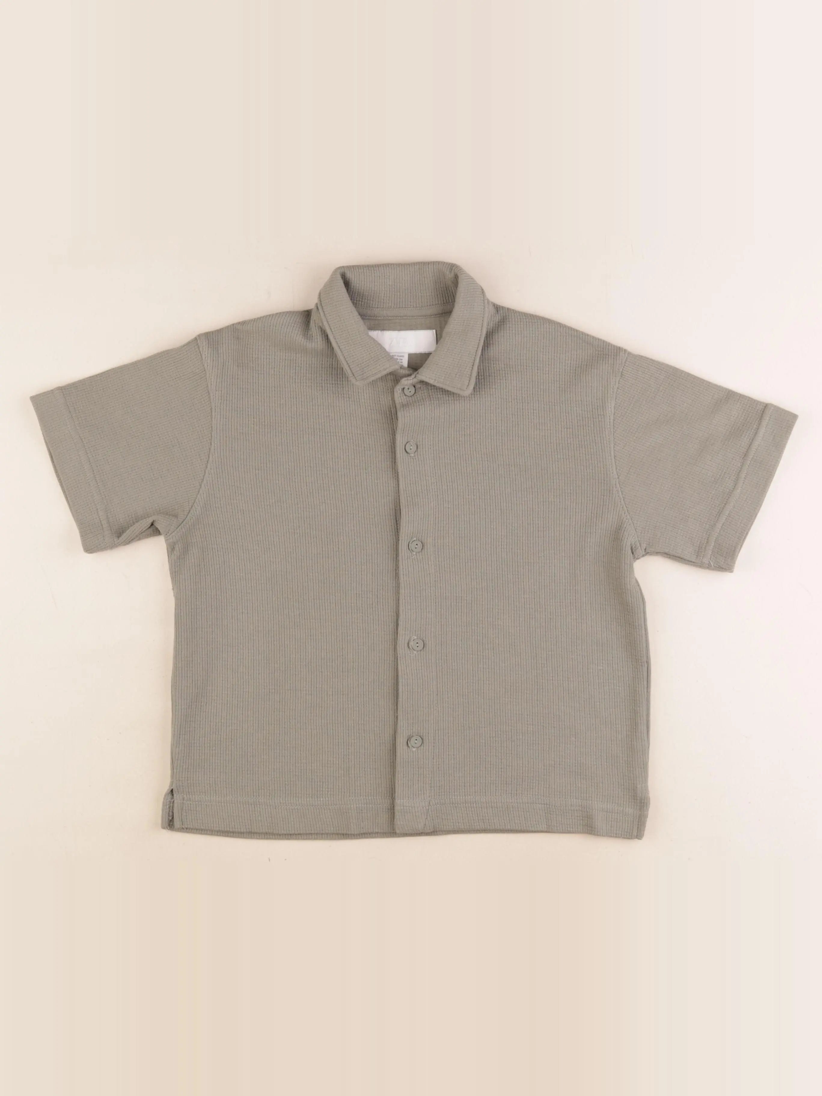 Zara - chemise vert - 6/7 ans