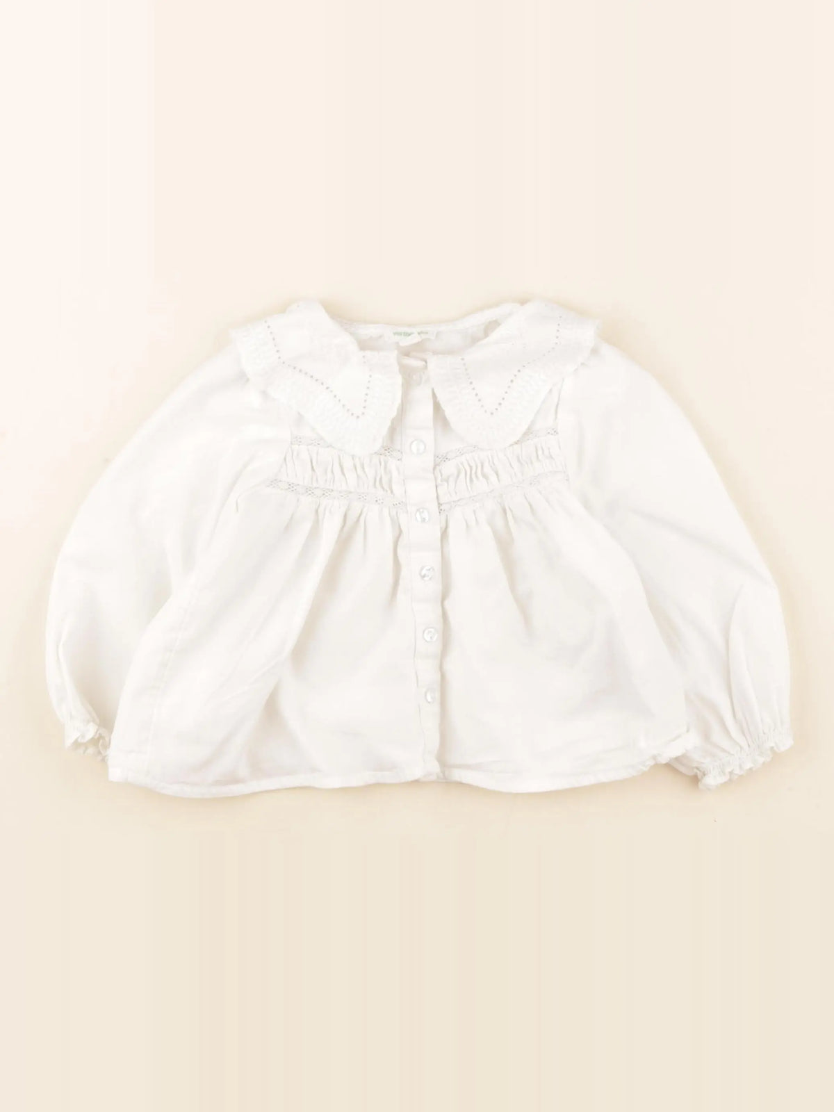 Vertbaudet - blouse blanc - 18 mois