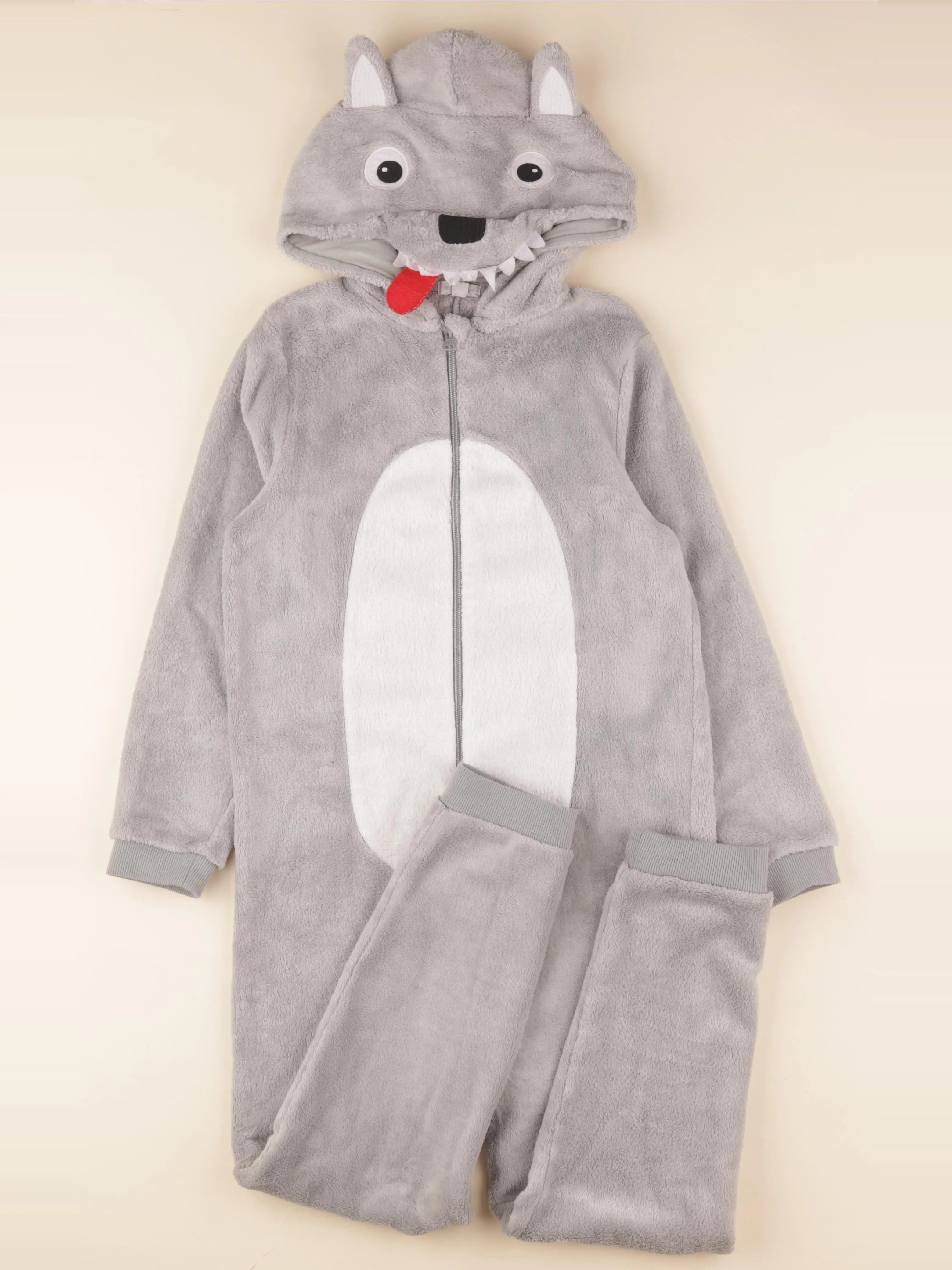 Vertbaudet - sur-pyjama gris - 10 ans