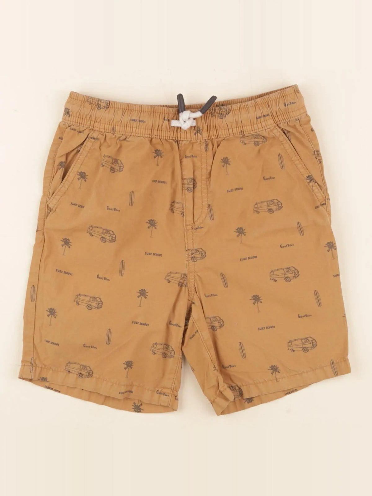 Vertbaudet - short marron - 7 ans