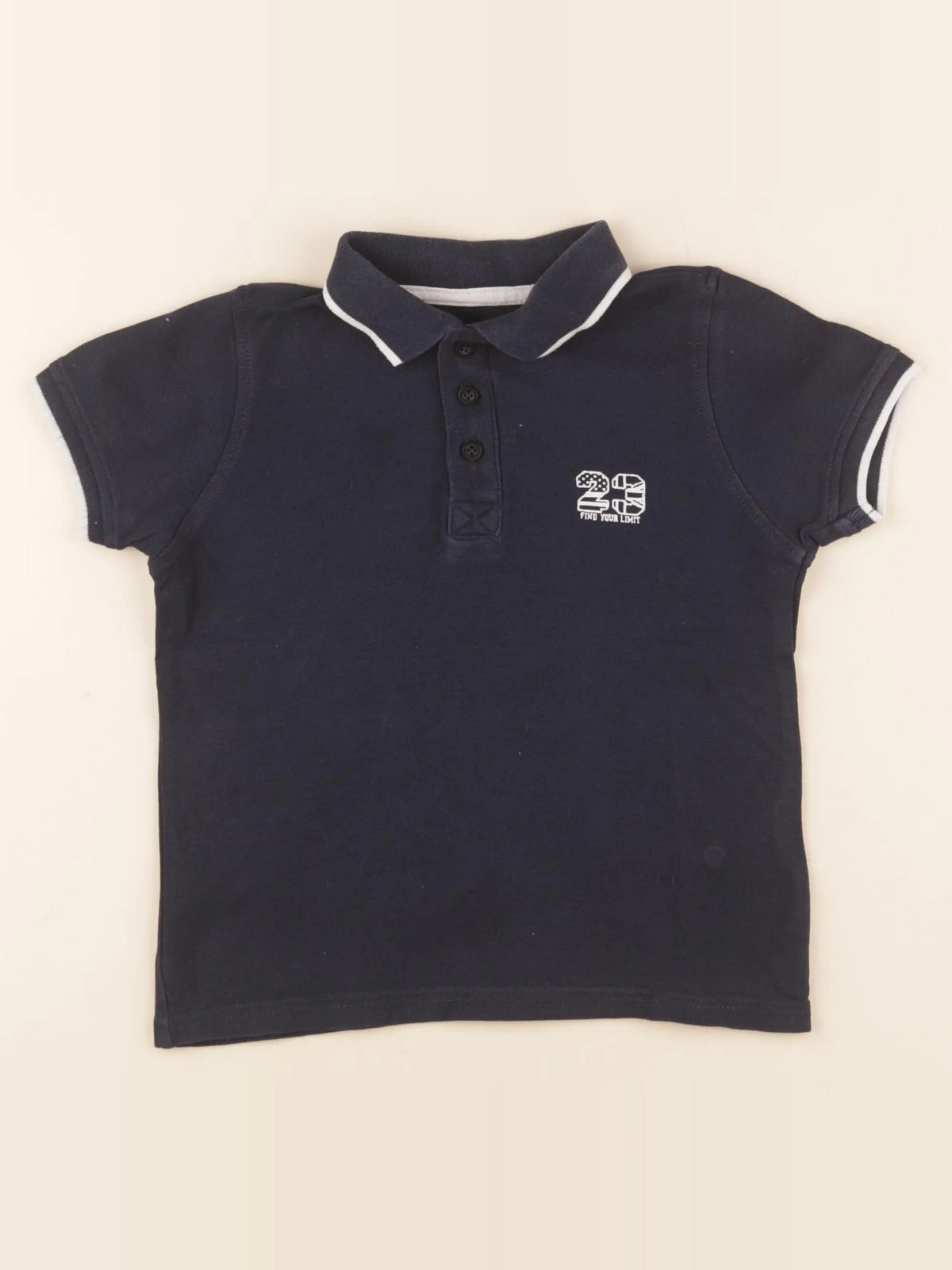Vertbaudet - polo bleu - 5 ans