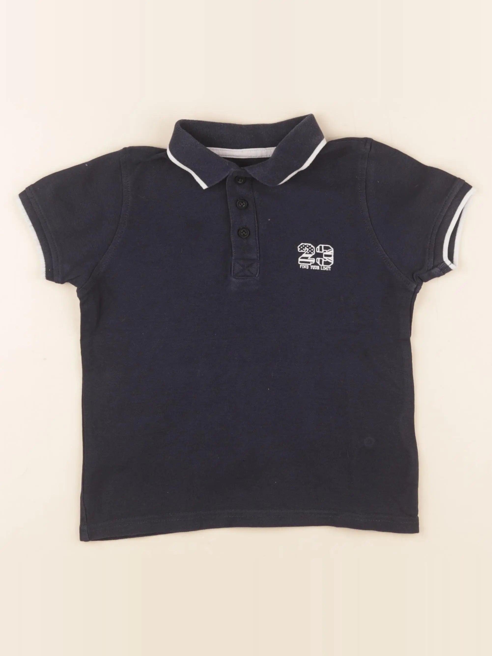 Vertbaudet - polo bleu - 5 ans