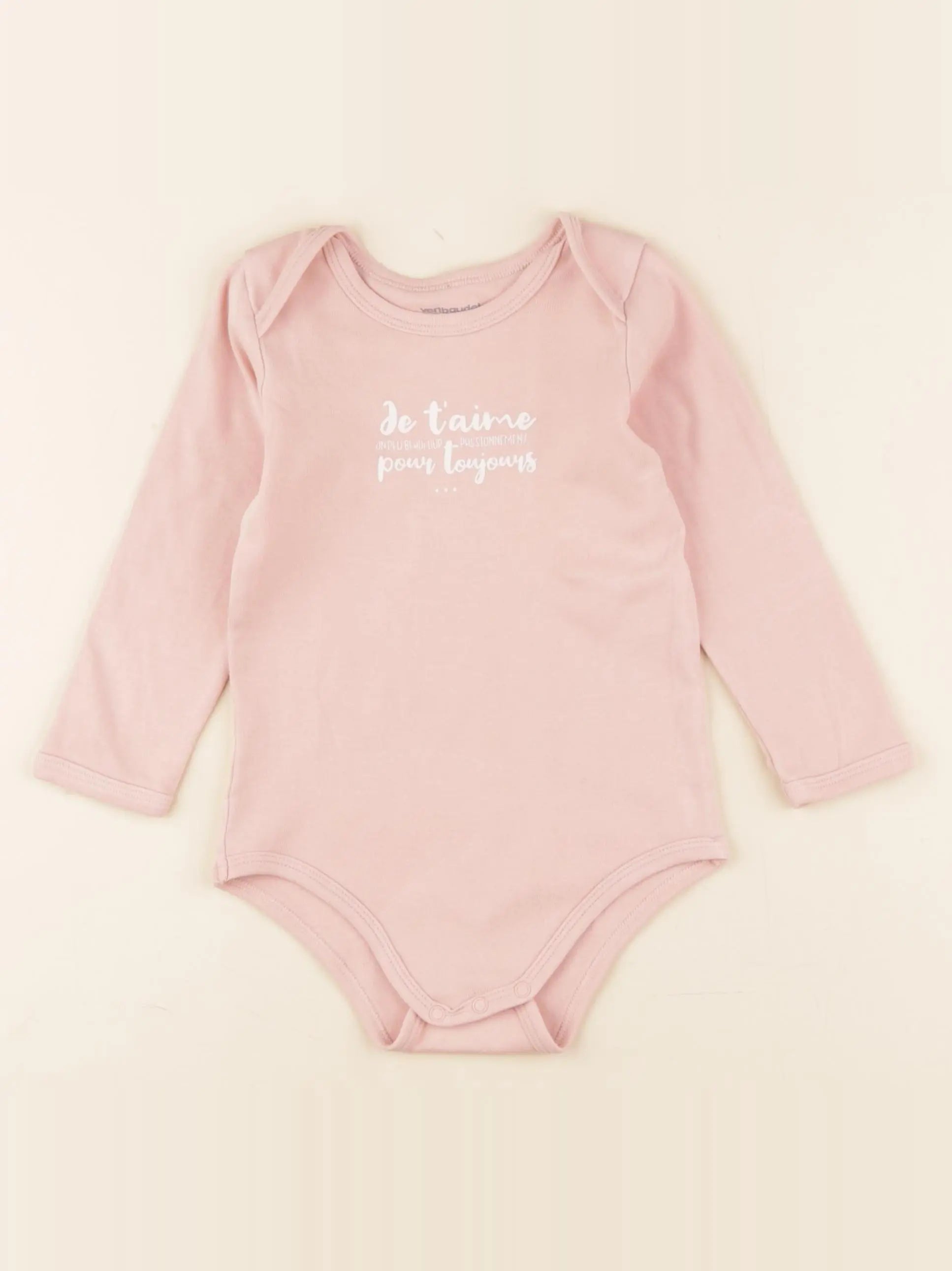 Vertbaudet - body rose - 24 mois