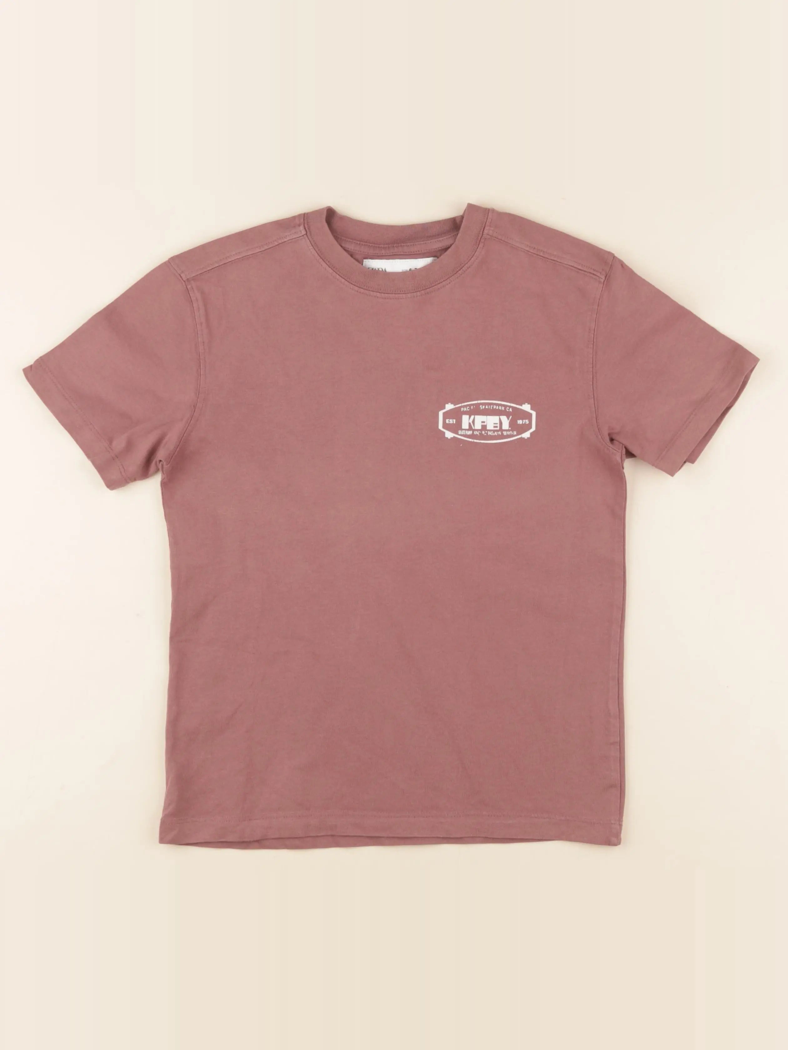Zara - tee-shirt imprimé au dos marron - 6/7 ans
