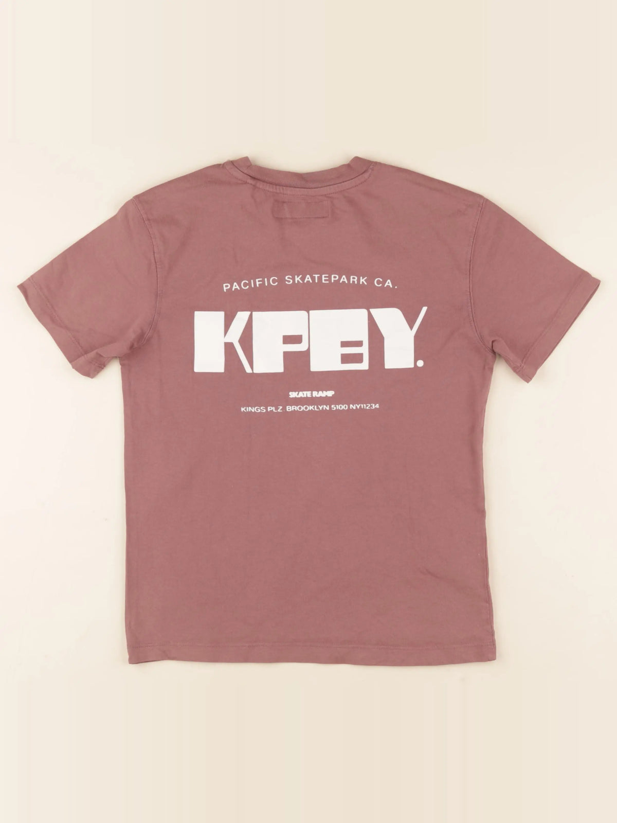 Zara - tee-shirt imprimé au dos marron - 6/7 ans