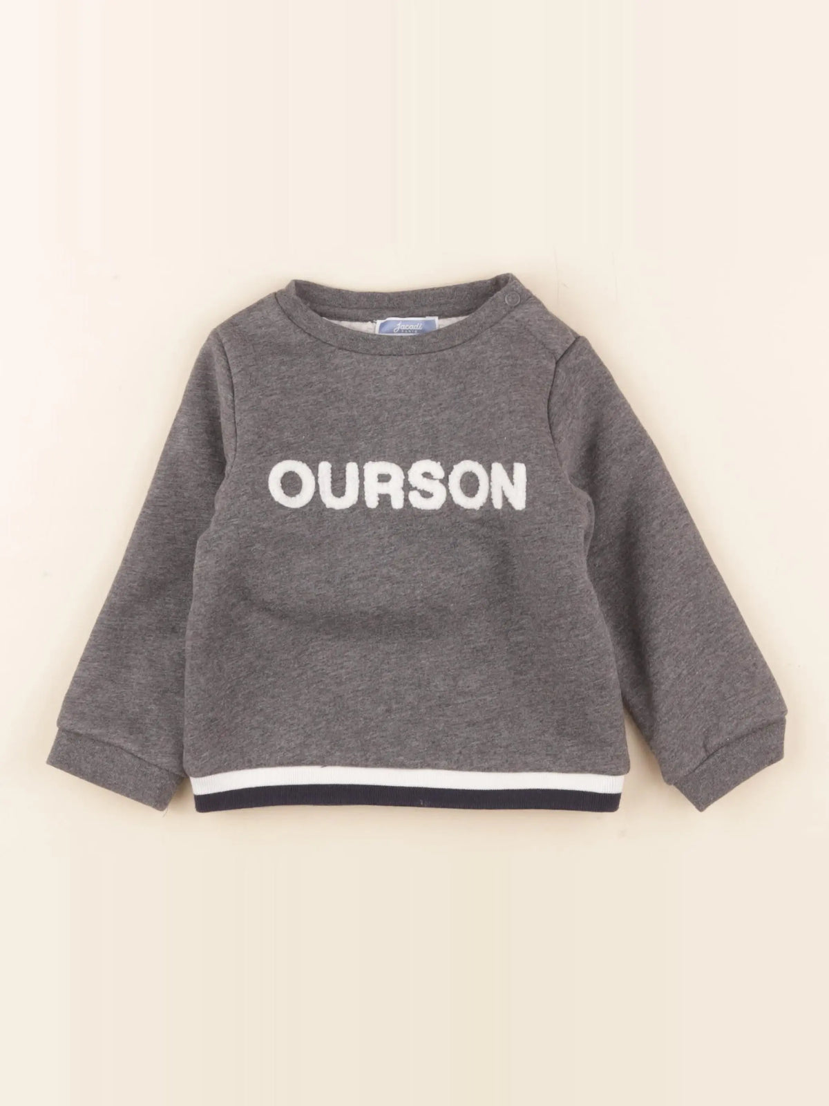 Jacadi - sweat gris - 2 ans