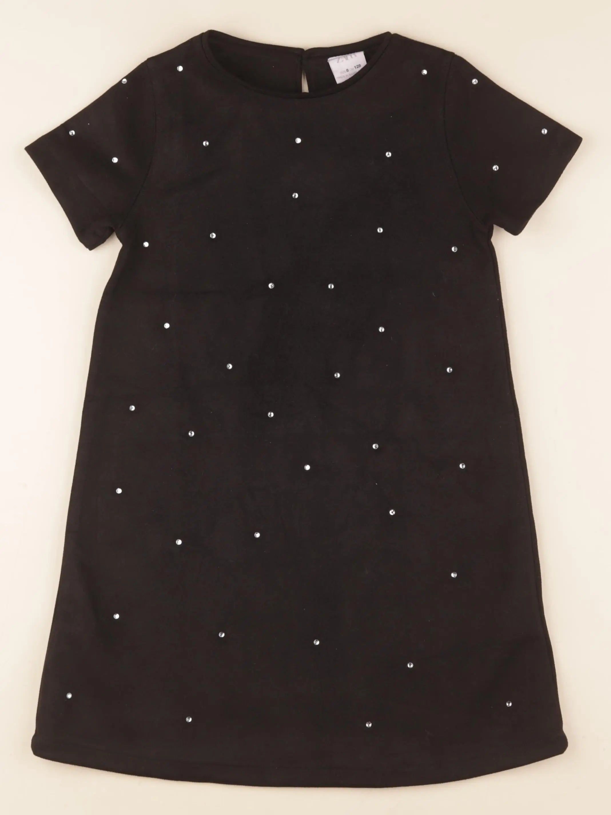 Zara - robe noir, argent - 8 ans