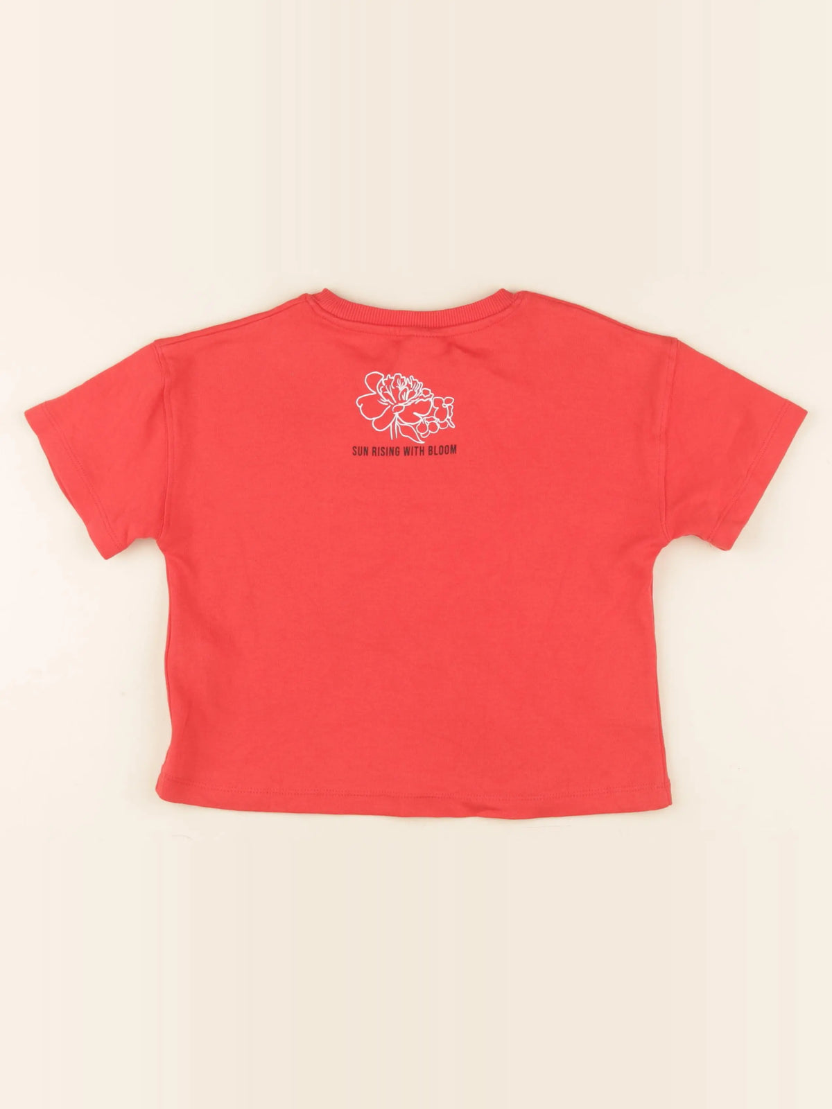 Zara - tee-shirt imprimé au dos rouge - 6/7 ans