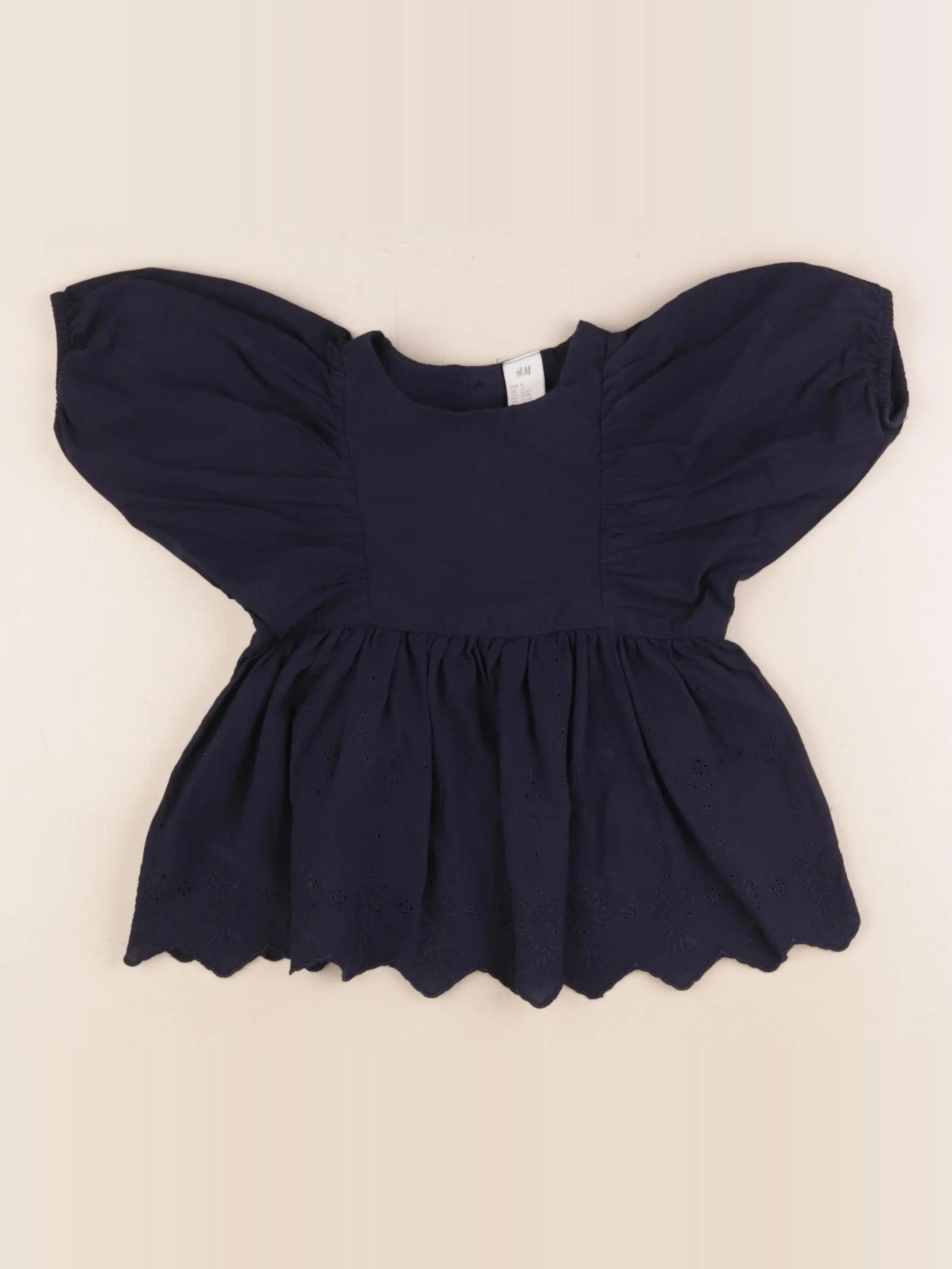 H&M - blouse bleu - 18/24 mois