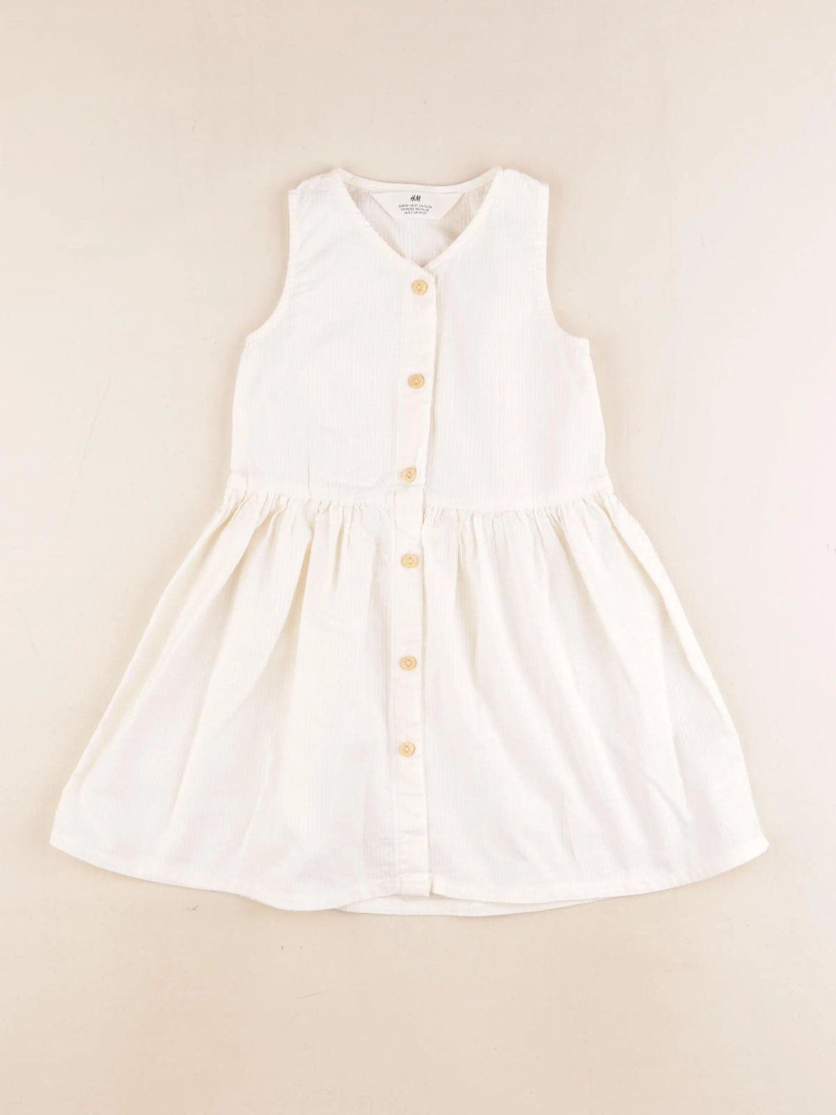 H&M - robe beige - 18/24 mois