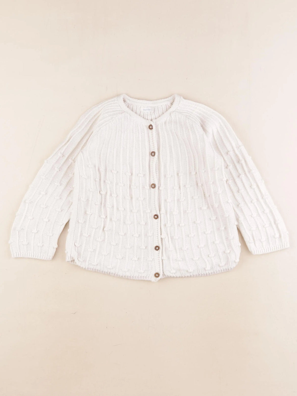 Boutchou - gilet blanc - 3 ans