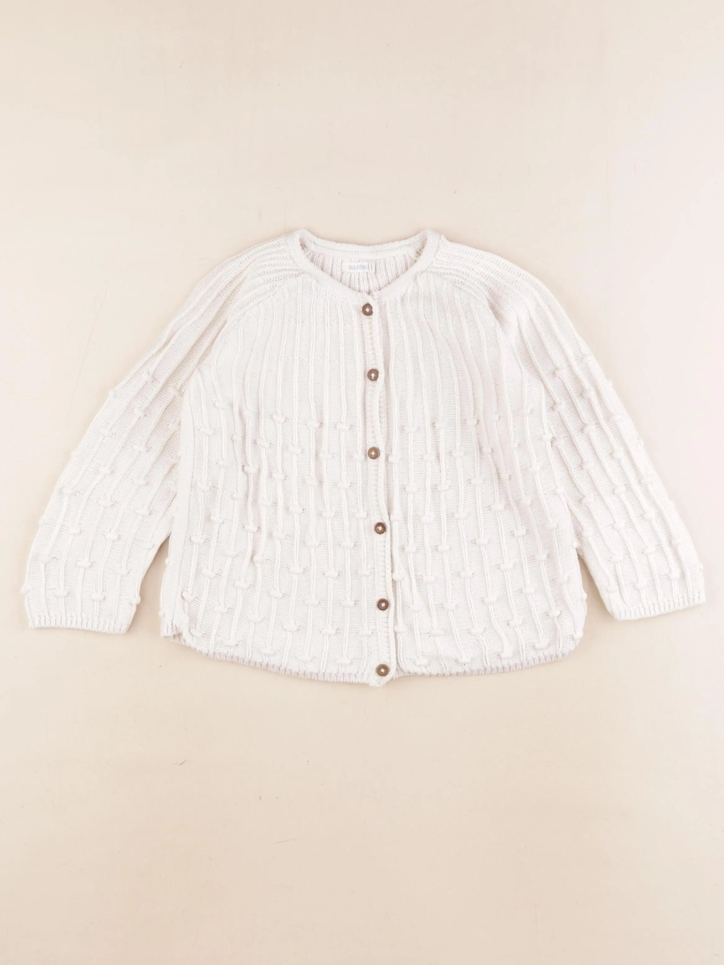 Boutchou - gilet blanc - 3 ans
