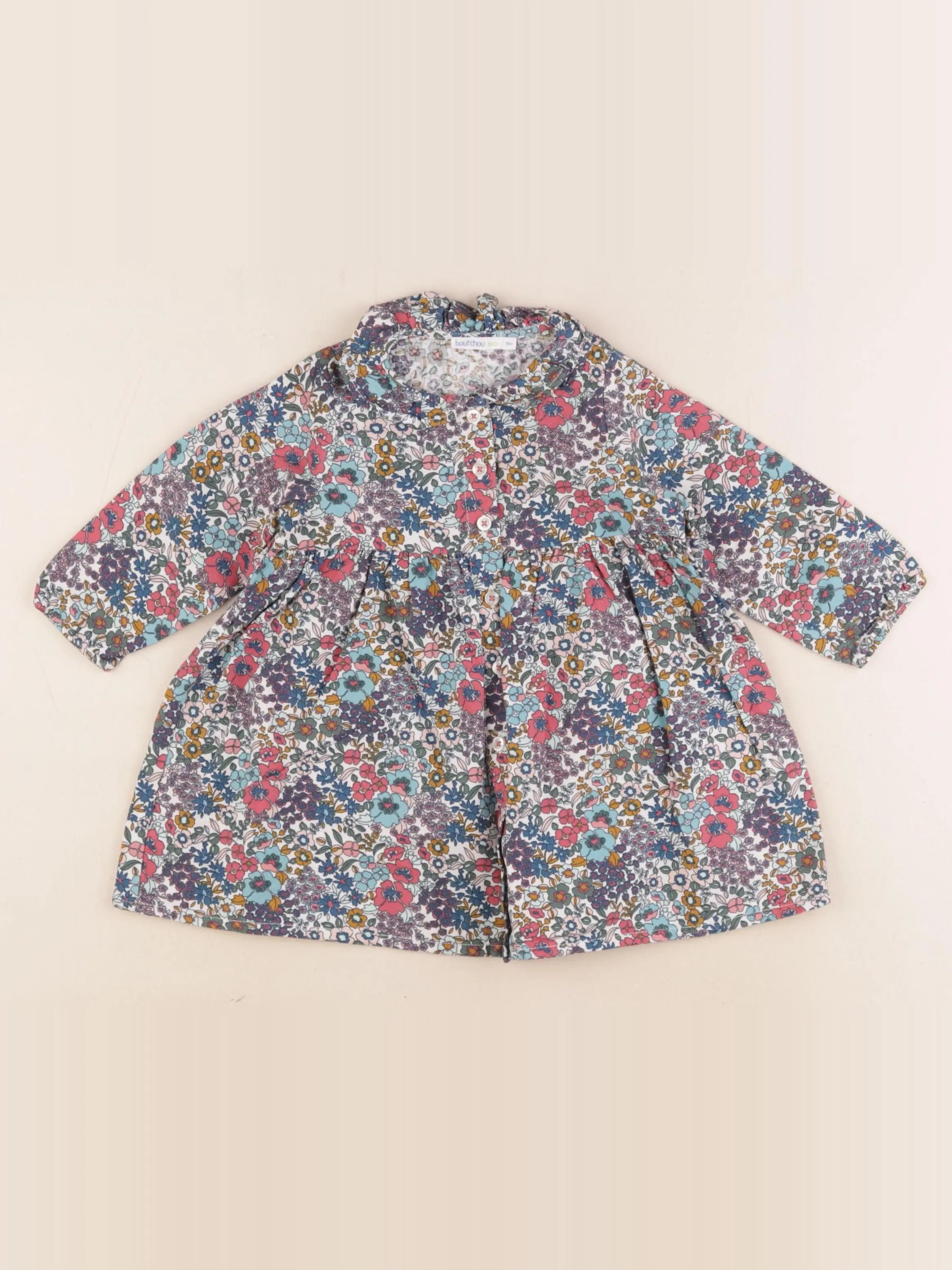 Boutchou - robe multicolore - 9 mois