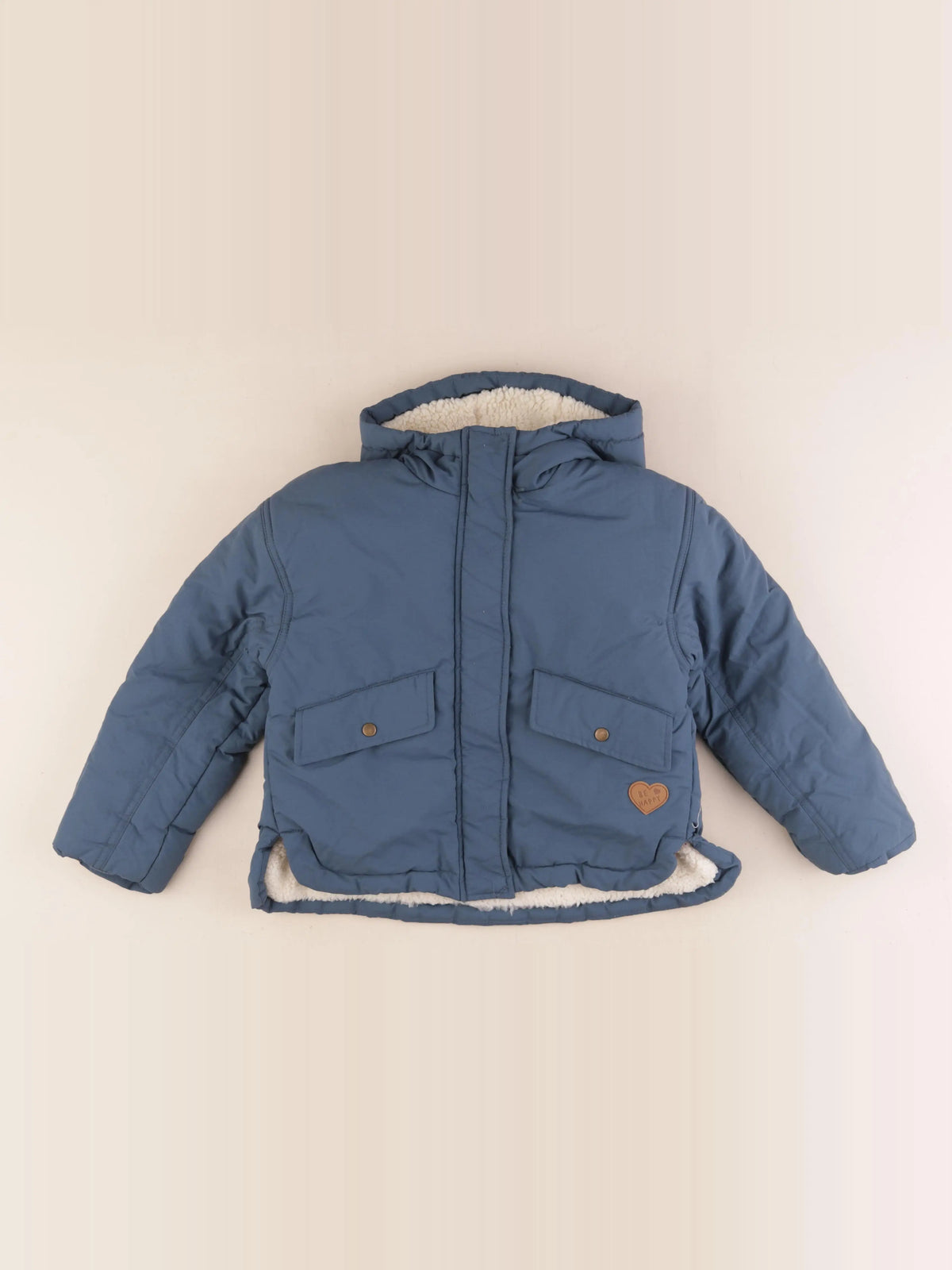 Vertbaudet - parka bleu - 7 ans