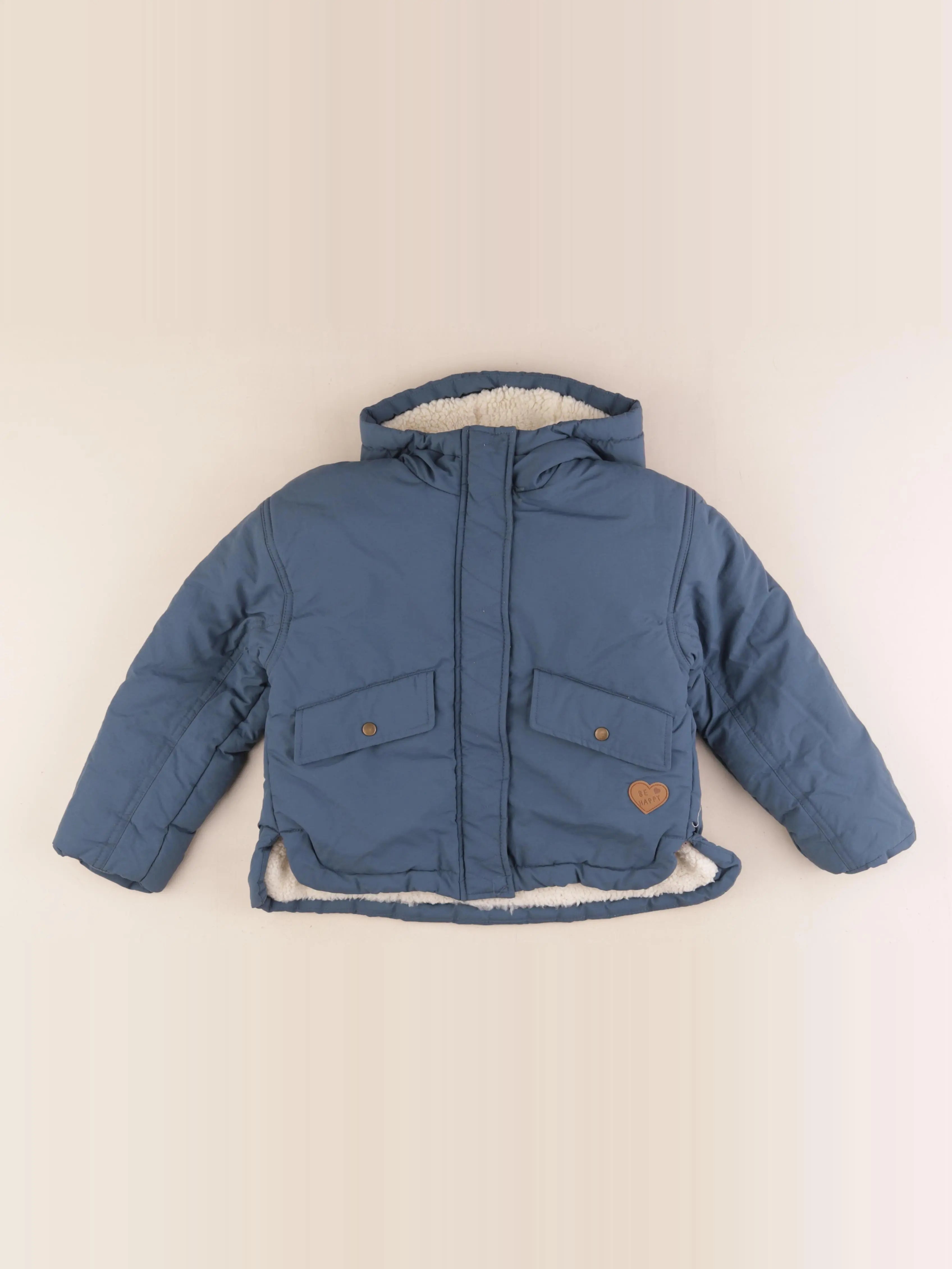 Vertbaudet - parka bleu - 7 ans