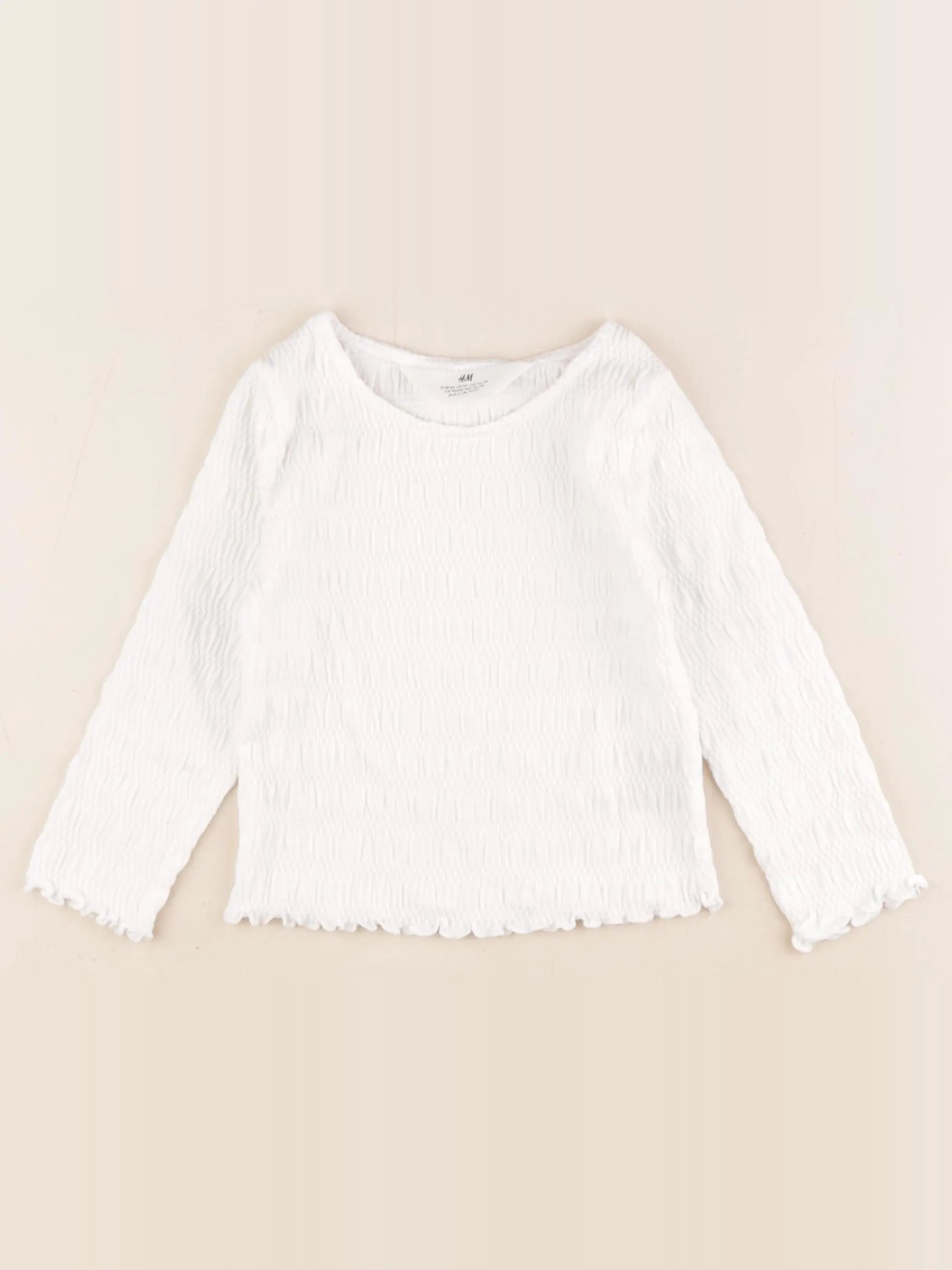 H&M - blouse blanc - 18/24 mois