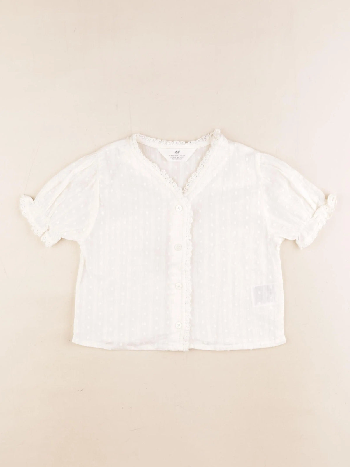 H&M - blouse beige - 18/24 mois