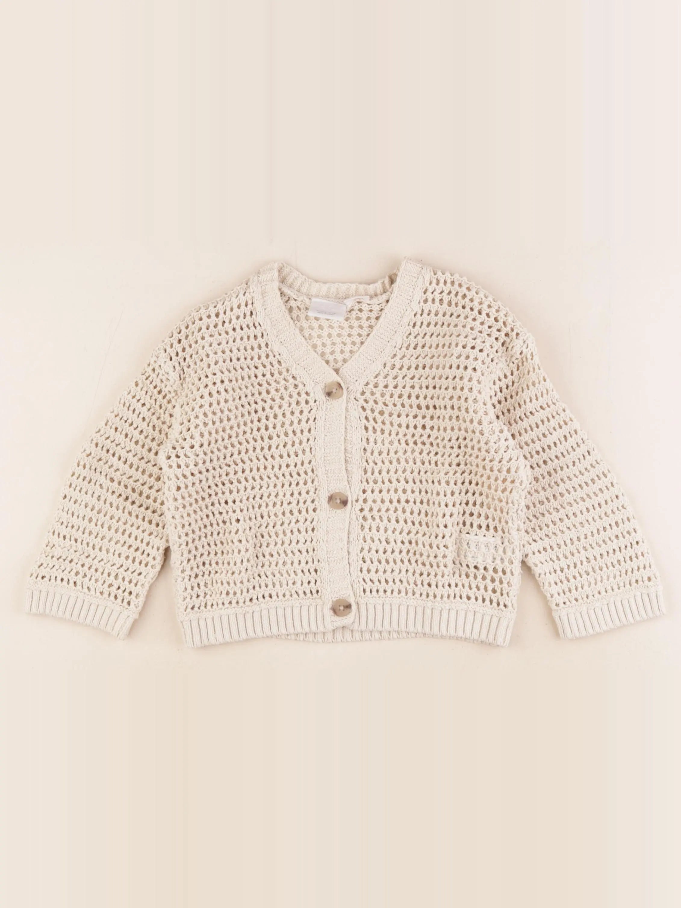 Zara - gilet beige - 2 ans