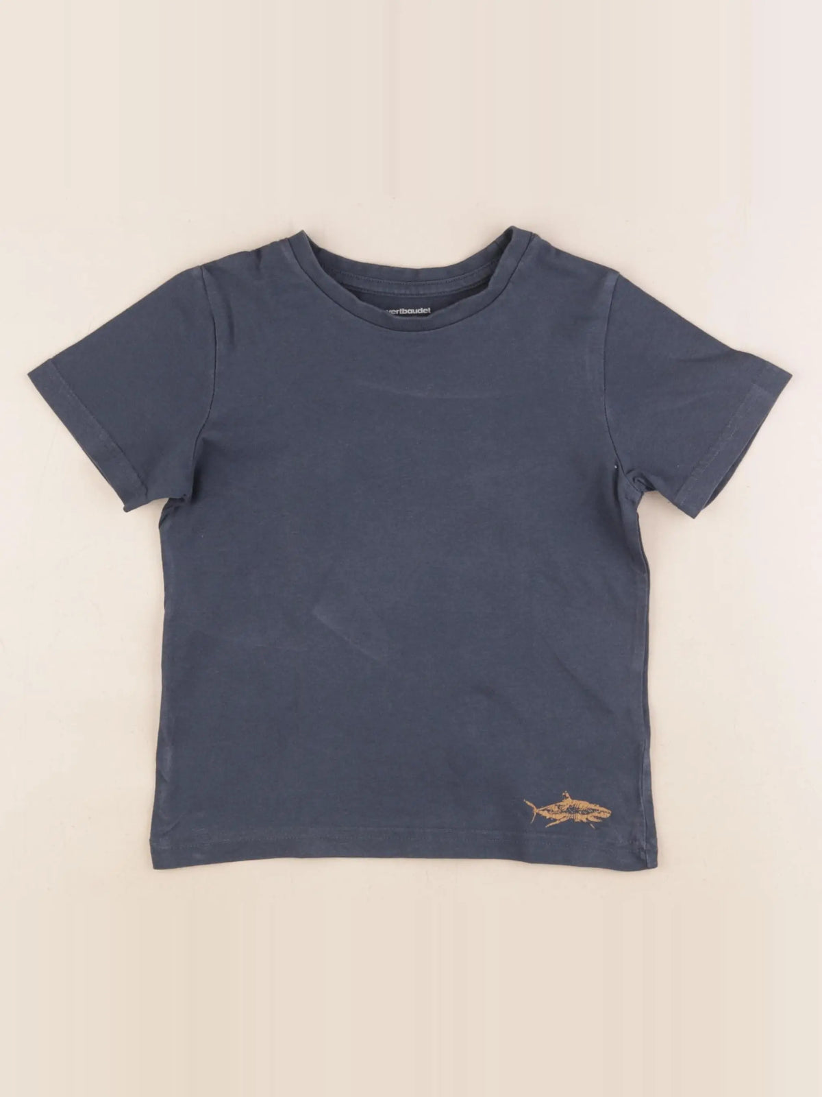 Vertbaudet - tee-shirt bleu - 5 ans