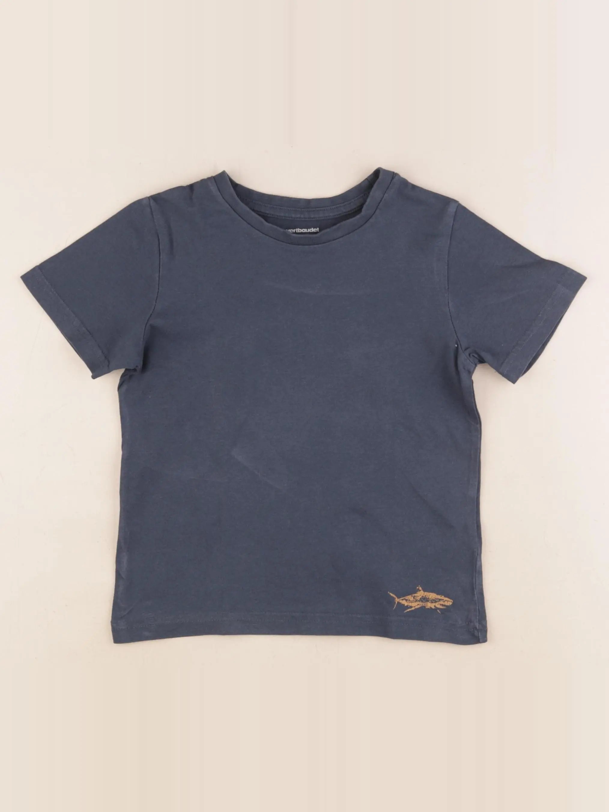 Vertbaudet - tee-shirt bleu - 5 ans