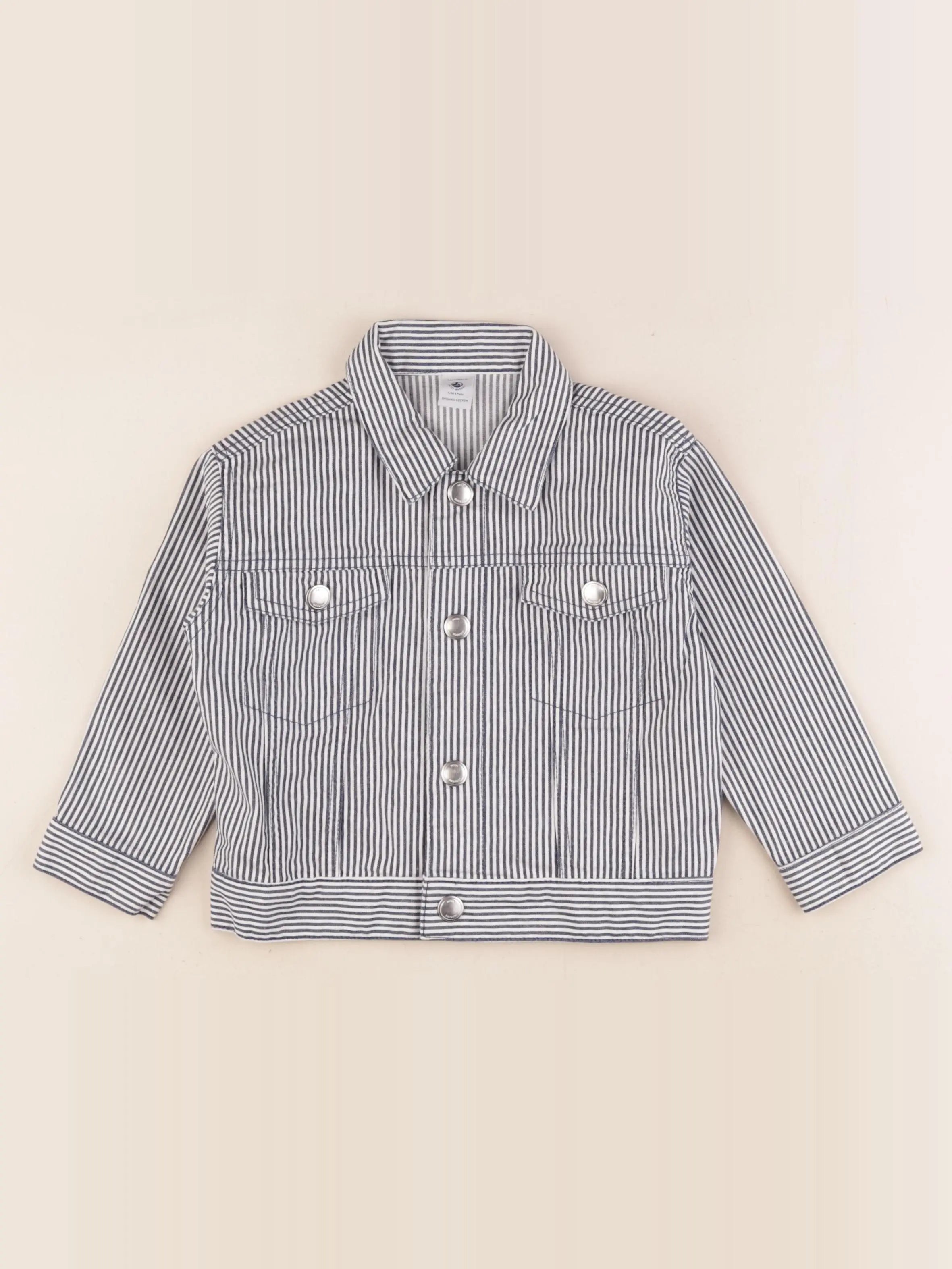 Petit Bateau - veste bleu, blanc - 4 ans