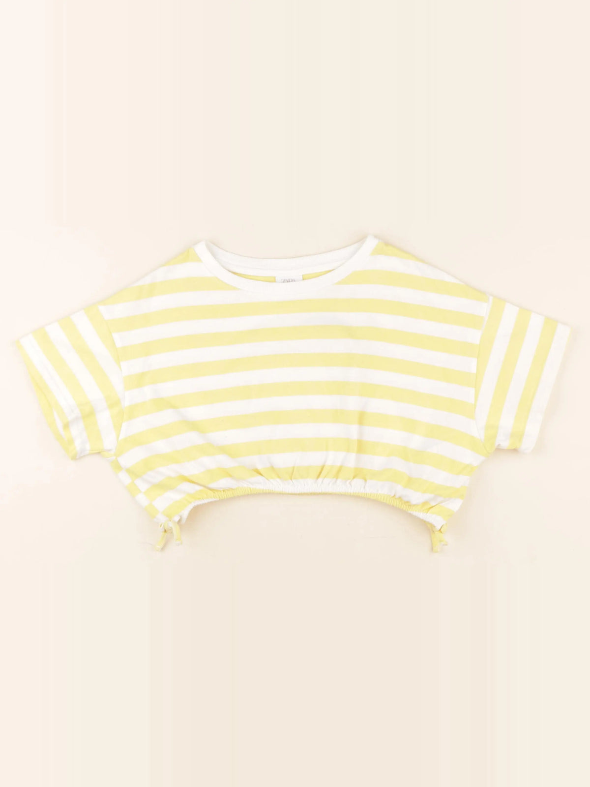 Zara - tee-shirt blanc, jaune - 10 ans